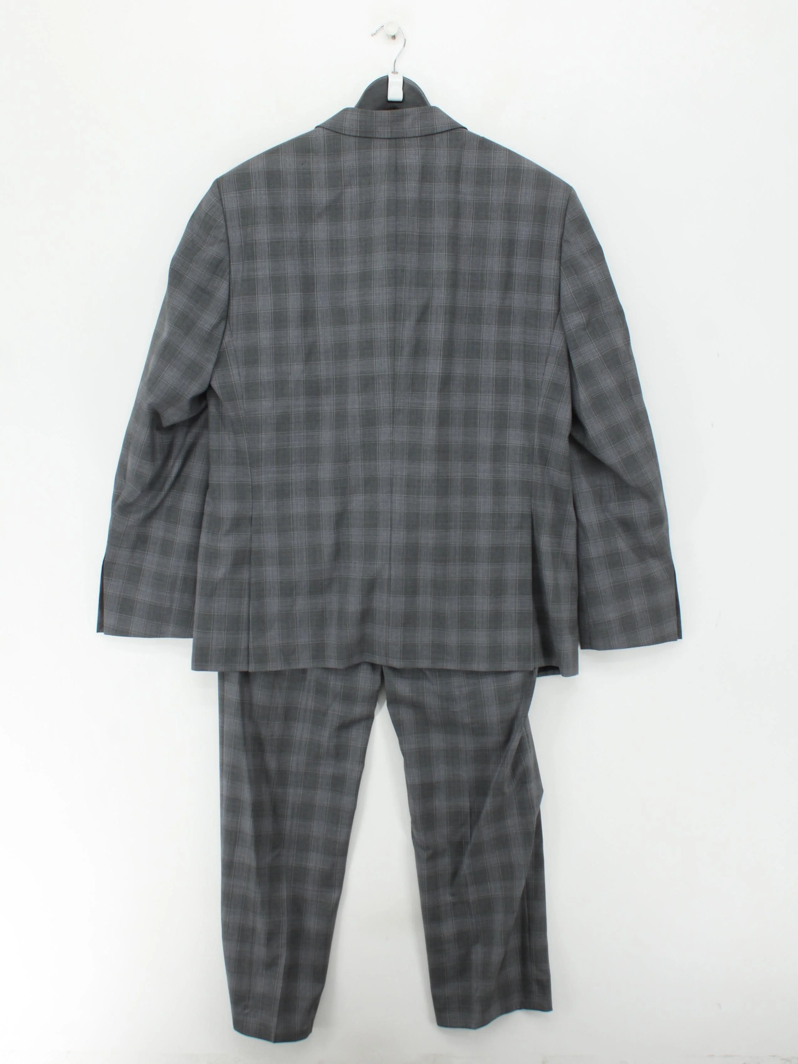 Pierre Cardin Men's Two Piece Suit Chest: 48 in Grey 100% Wool 2 Piece - Image 2