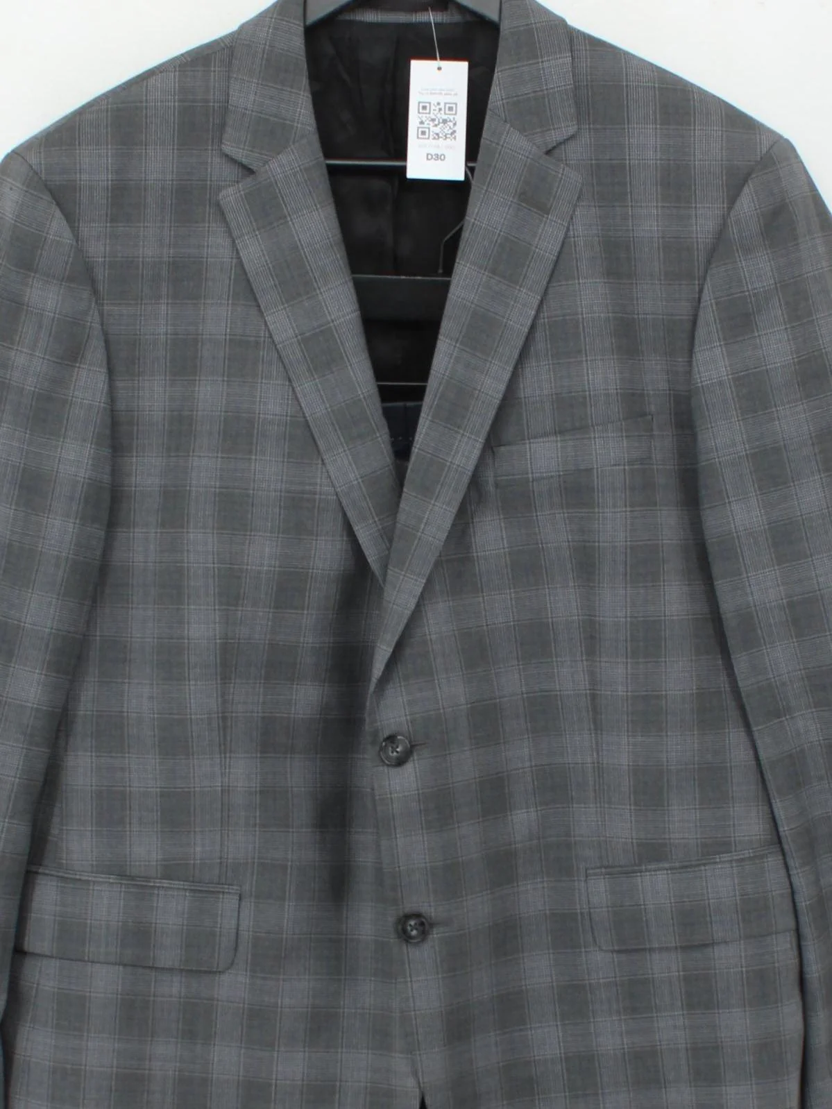 Pierre Cardin Men's Two Piece Suit Chest: 48 in Grey 100% Wool 2 Piece - Image 3