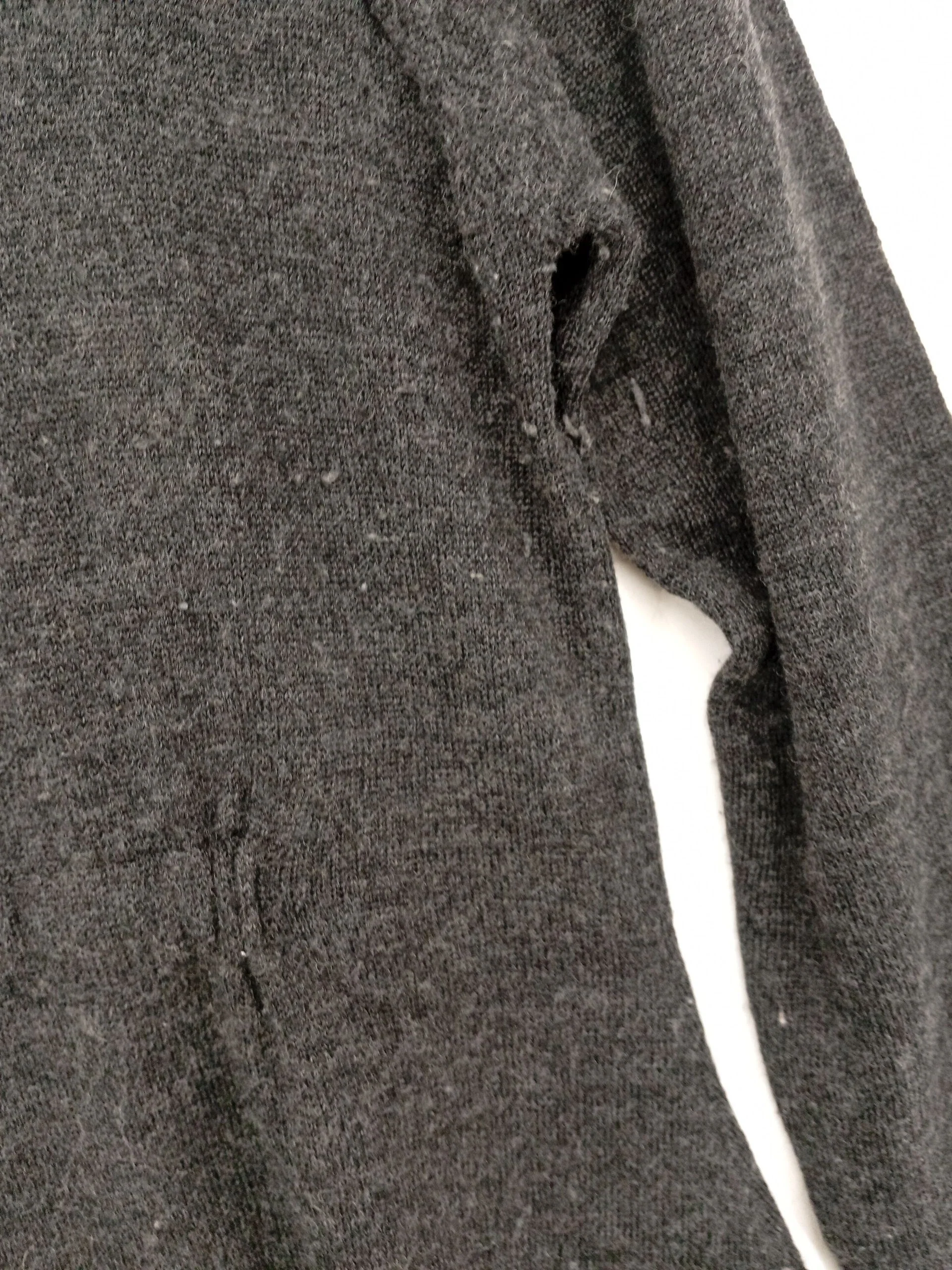 Pierre Cardin Women's Jumper S Grey Wool with Acrylic Round Neck Pullover - Image 5