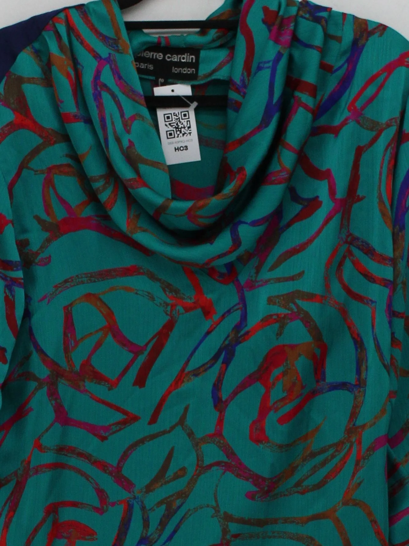 Pierre Cardin Women's Top UK 10 Multi 100% Polyester Basic - Image 3