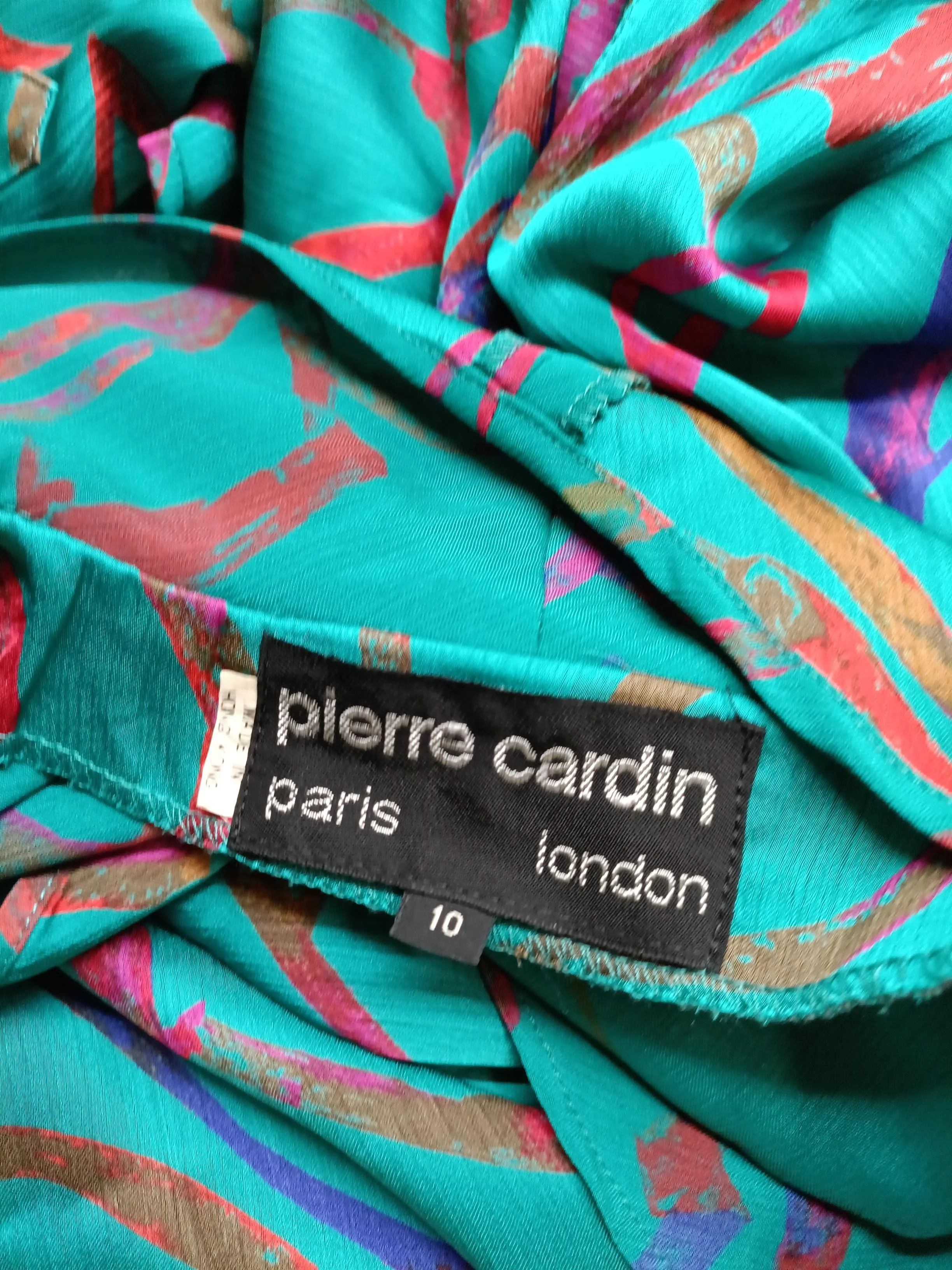 Pierre Cardin Women's Top UK 10 Multi 100% Polyester Basic - Image 5