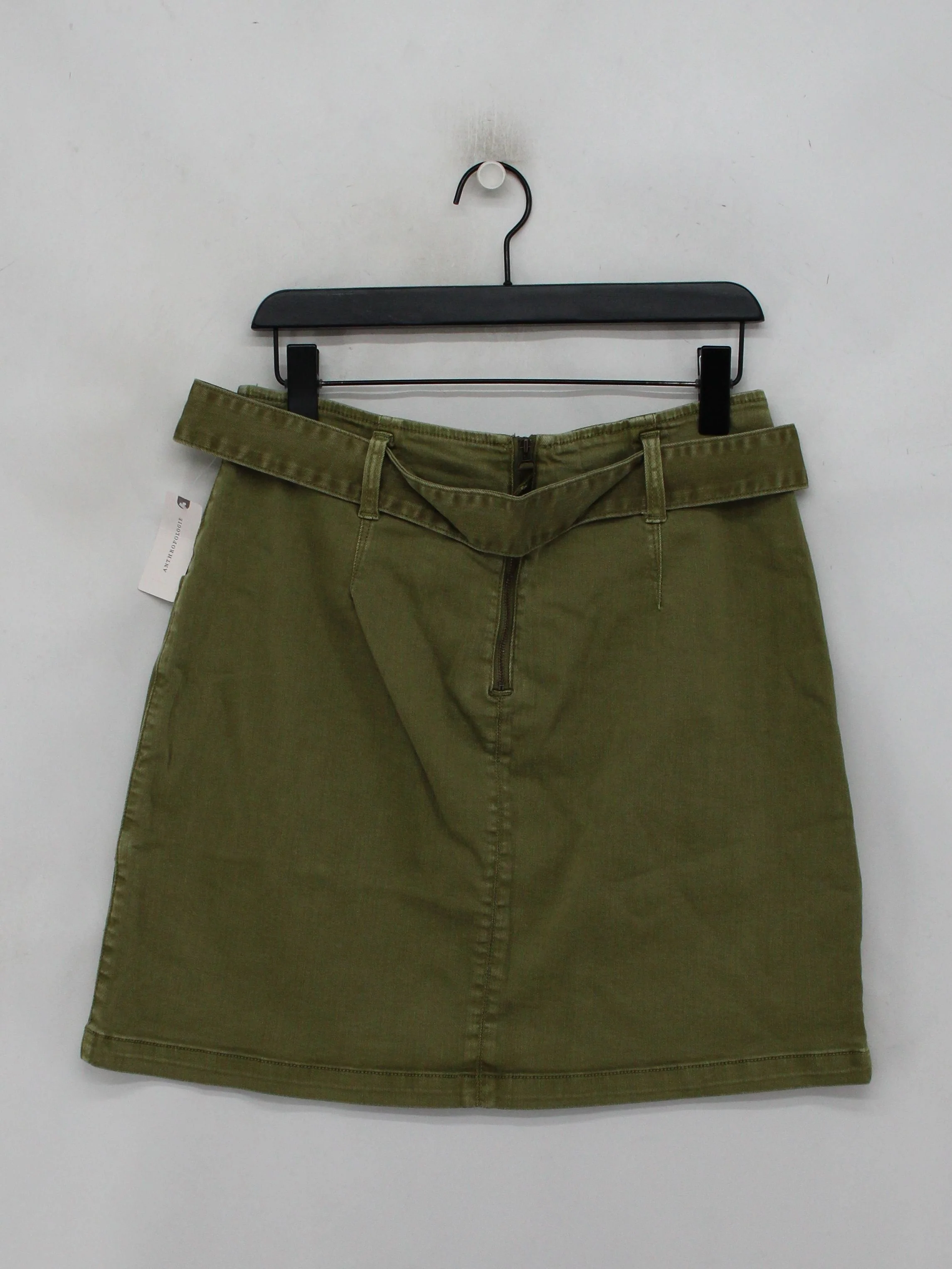 Pilcro And The Letterpress Women's Mini Skirt XXS Green Cotton New with tags - Image 2