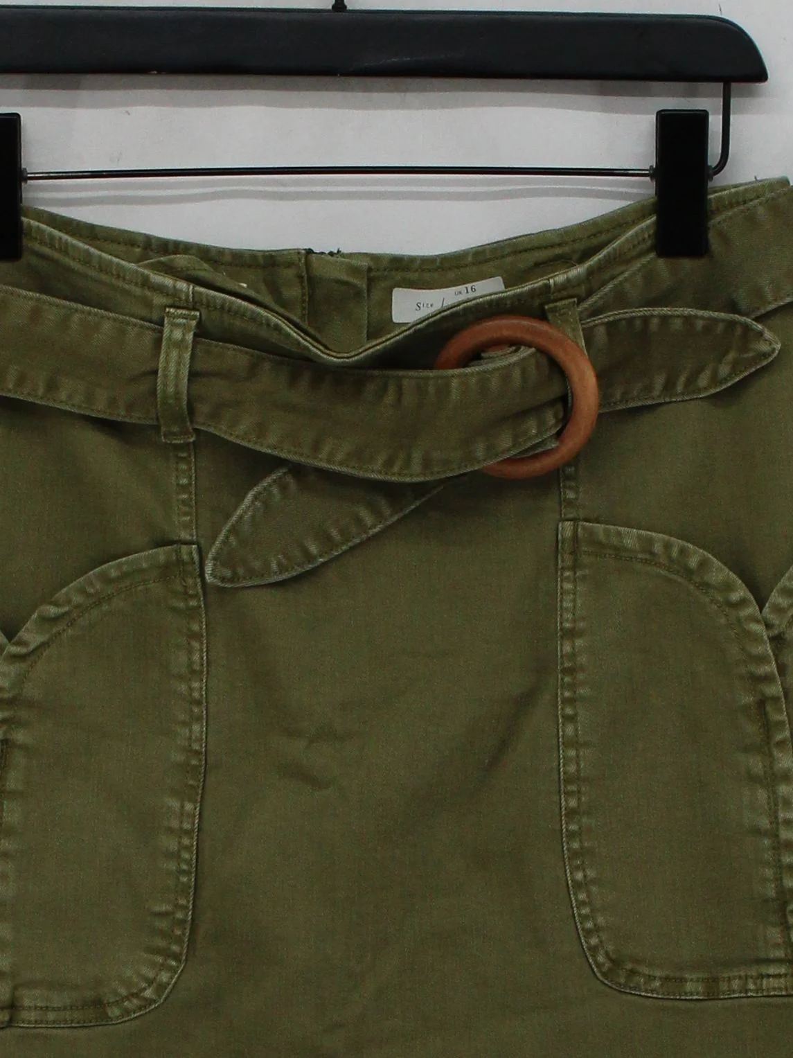 Pilcro And The Letterpress Women's Mini Skirt XXS Green Cotton New with tags - Image 3