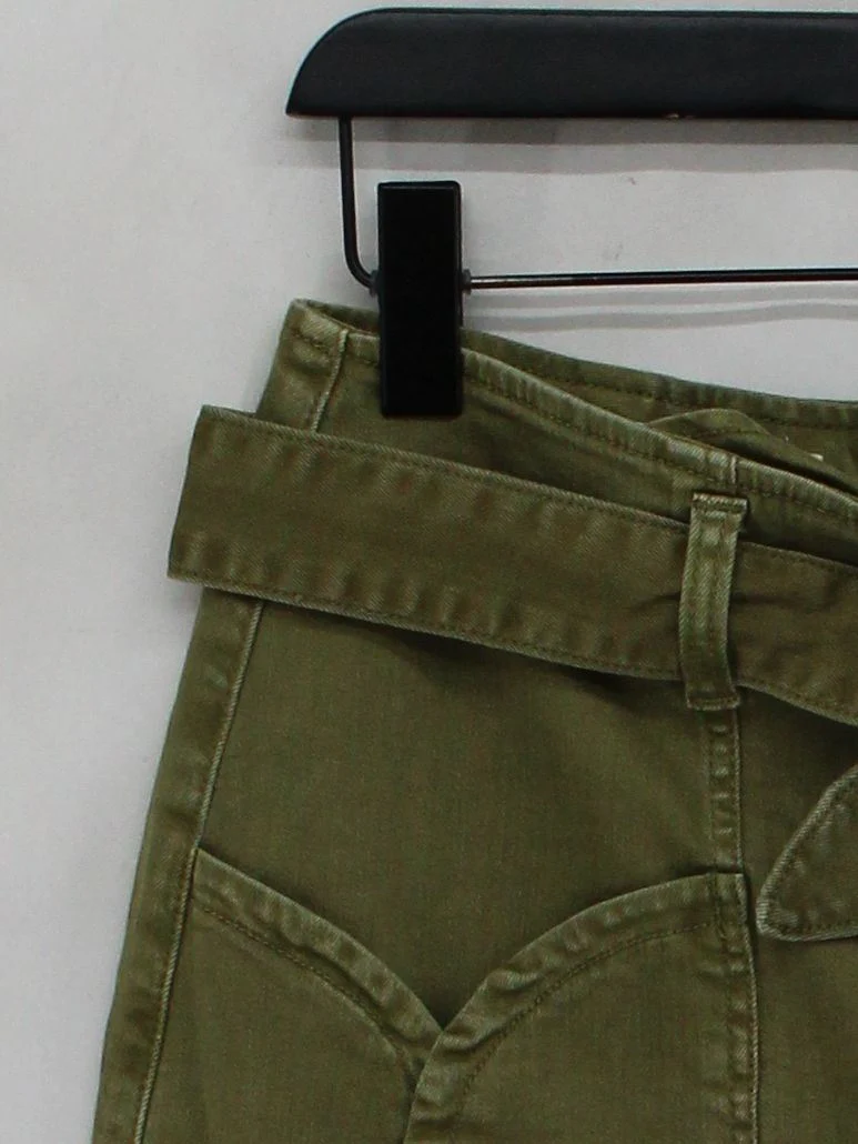 Pilcro And The Letterpress Women's Mini Skirt XXS Green Cotton New with tags - Image 4