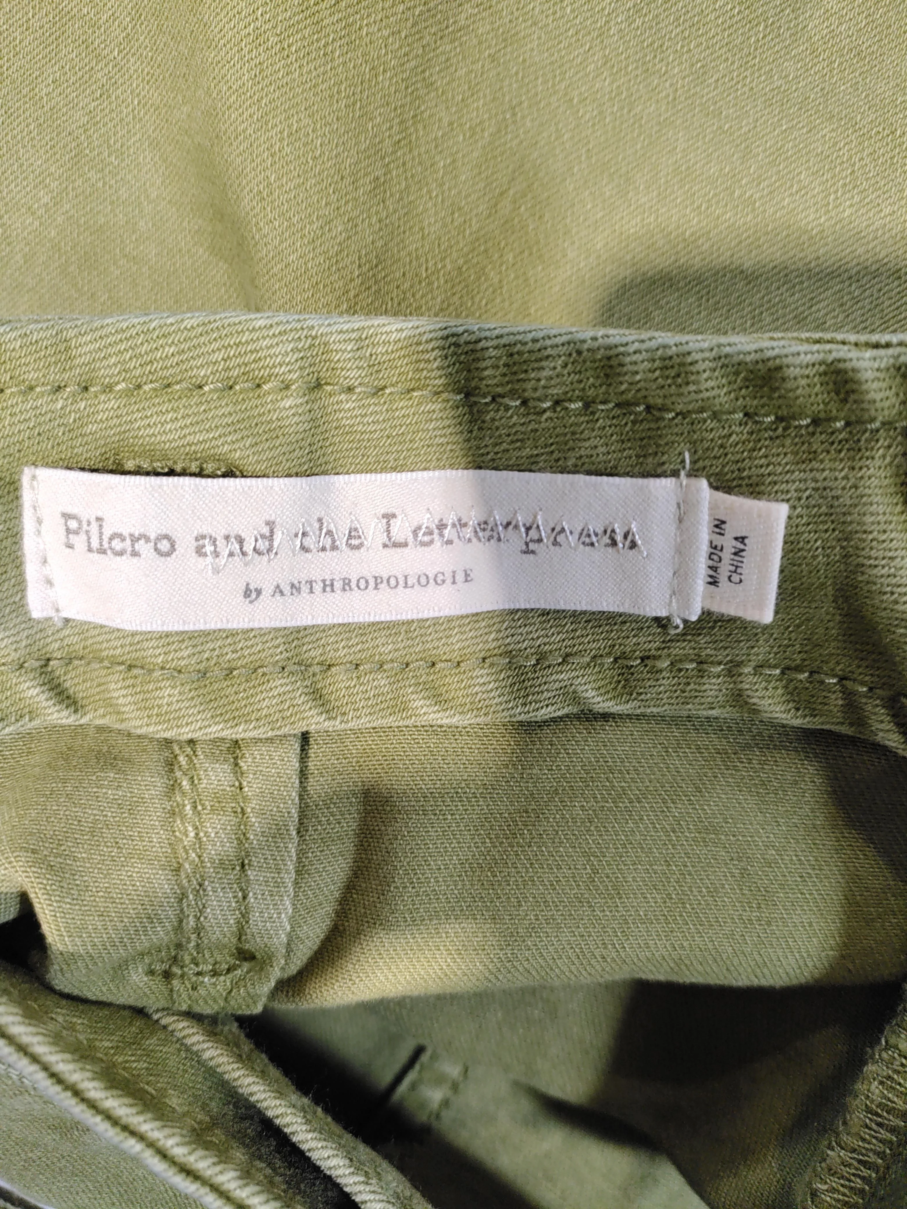 Pilcro And The Letterpress Women's Mini Skirt XXS Green Cotton New with tags - Image 5