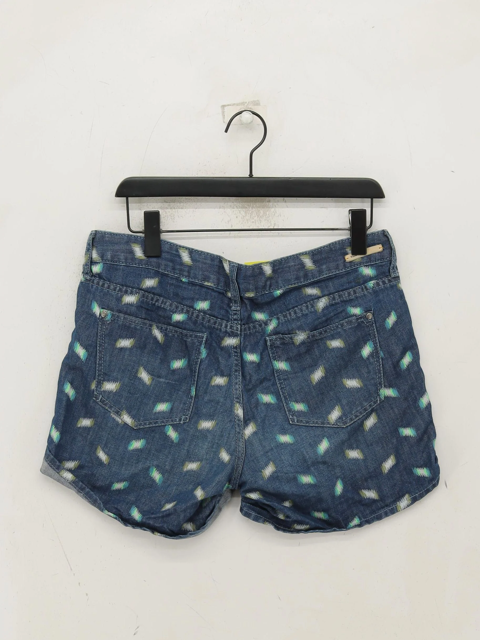 Pilcro And The Letterpress Women's Shorts W 30 in Blue Cotton with Linen Mom - Image 2