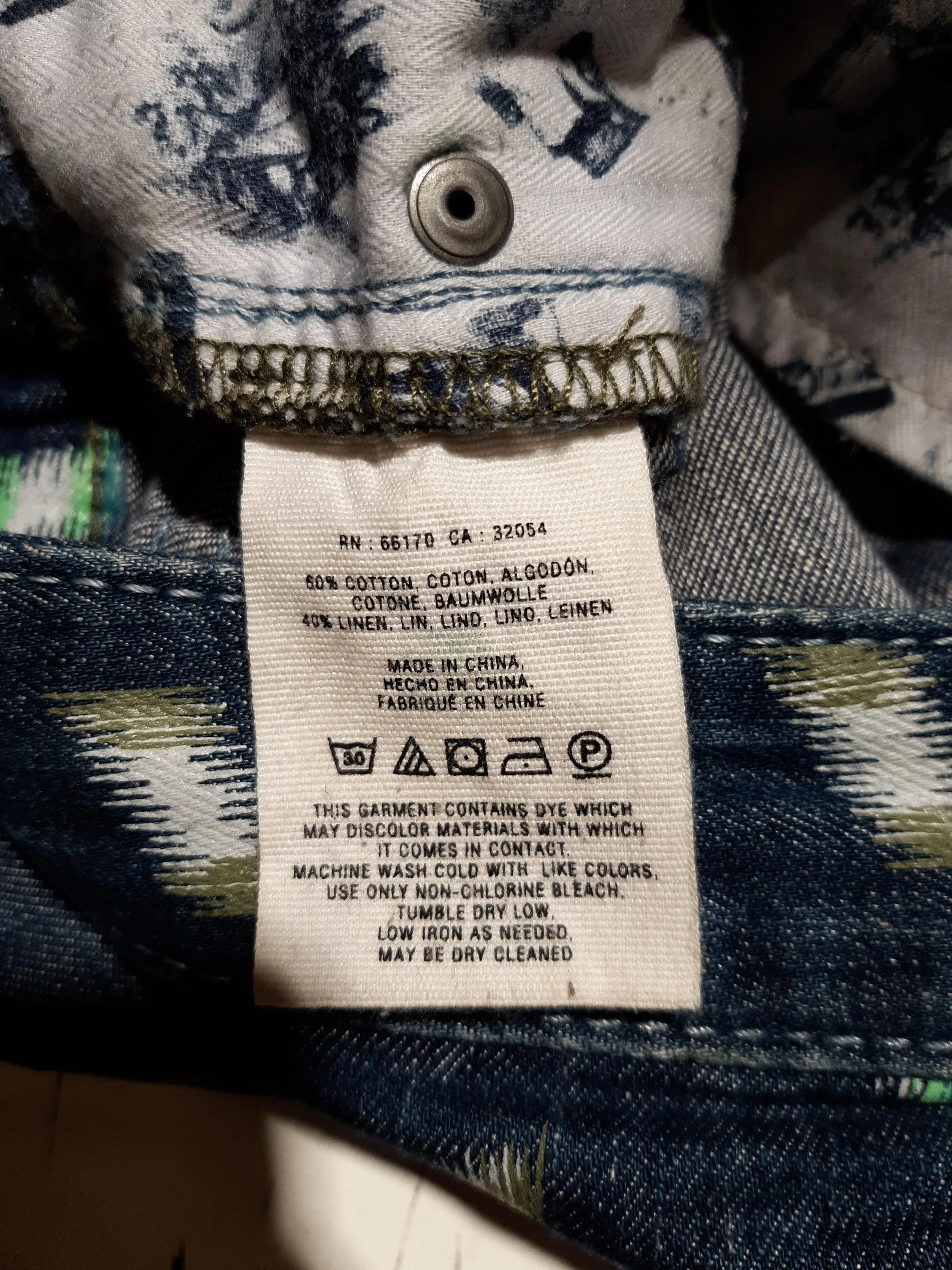 Pilcro And The Letterpress Women's Shorts W 30 in Blue Cotton with Linen Mom - Image 6