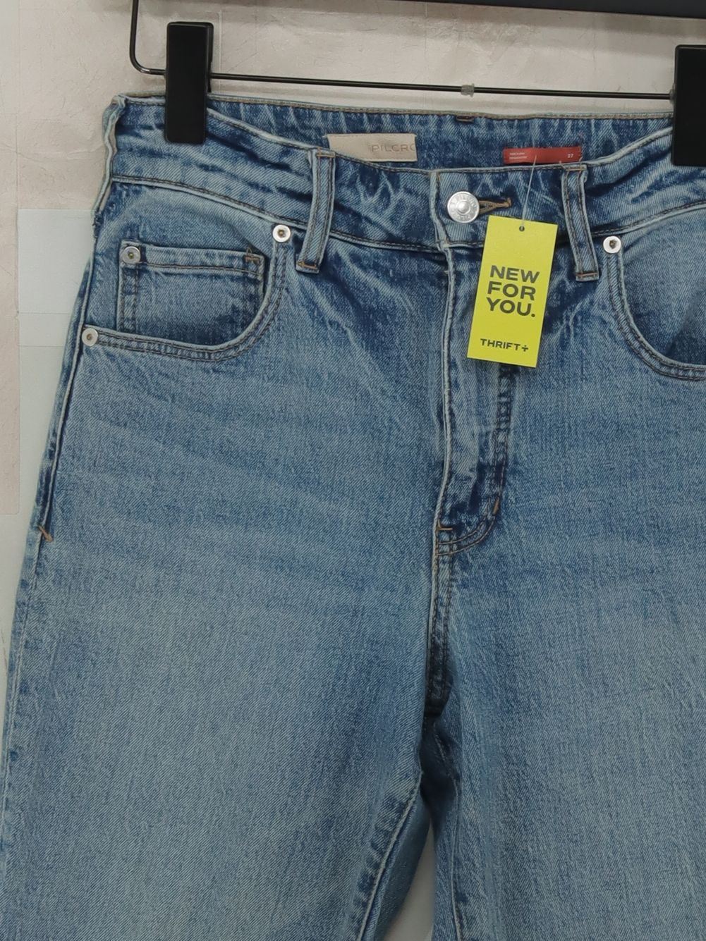 Pilcro Women's Jeans W 27 in Blue Cotton with Elastane Mom - Image 3