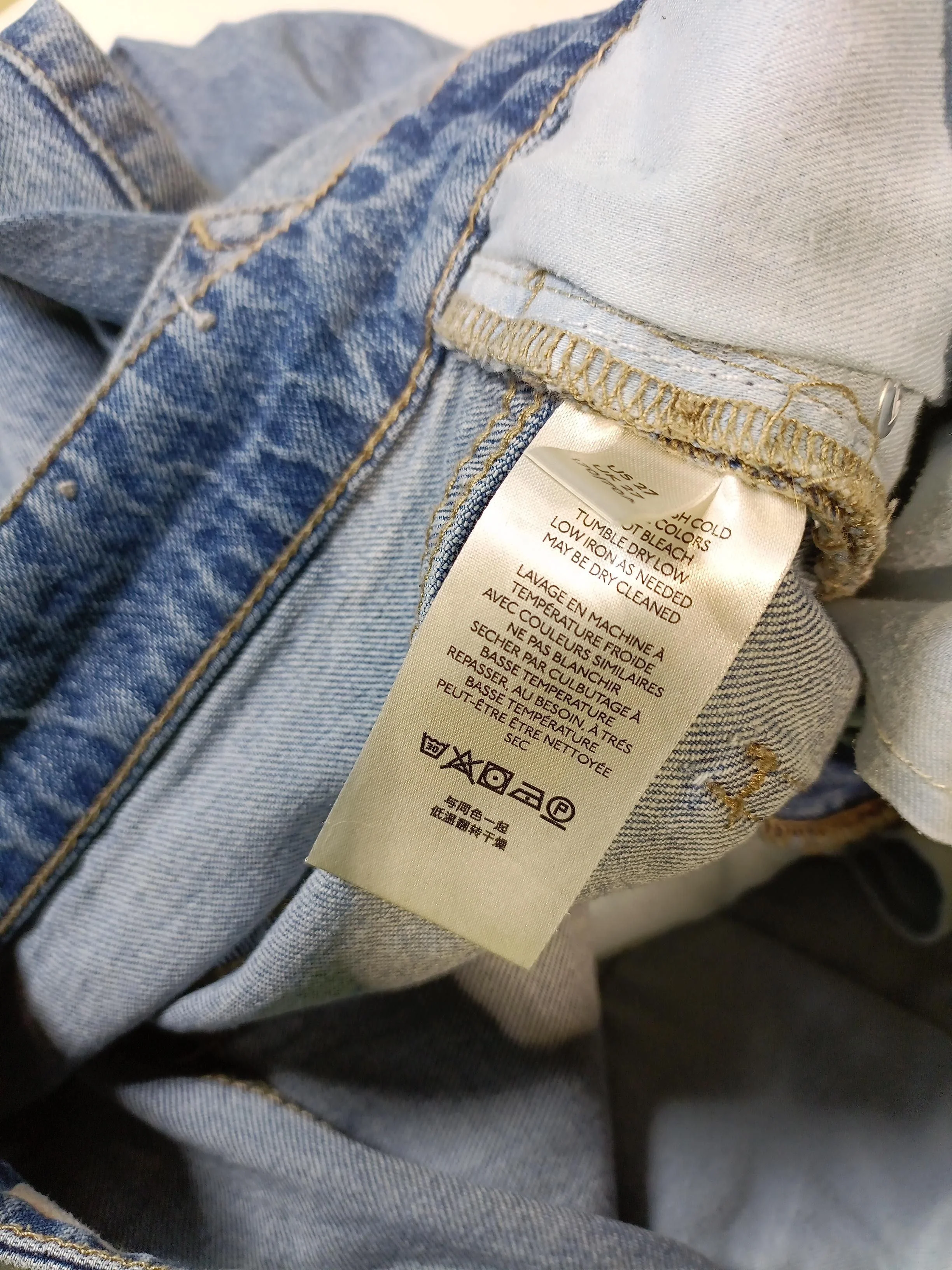 Pilcro Women's Jeans W 27 in Blue Cotton with Elastane Mom - Image 7