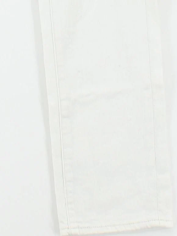 Pilcro Women's Jeans W 28 in Cream Cotton with Polyester, Elastane Straight - Image 4
