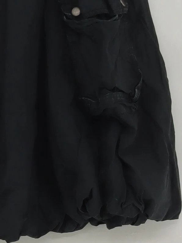 Pilcro Women's Mini Skirt UK 8 Black 100% Cotton Short Mini - Image 4