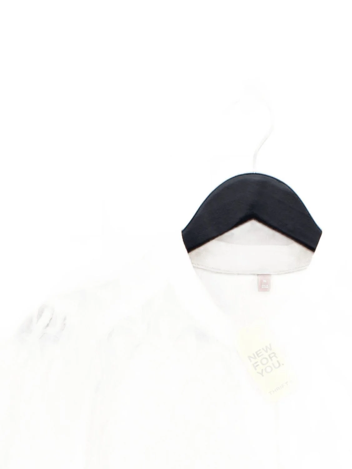 Pilcro Women's Shirt S Cream Cotton with Polyester 3/4 Sleeve Collared Basic