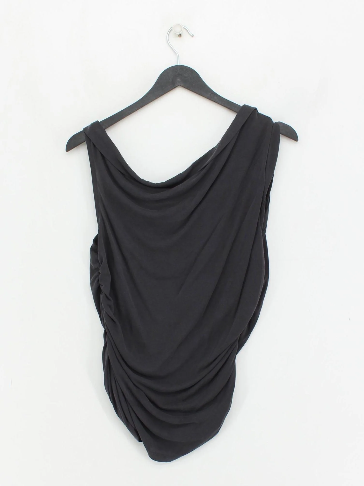 Pilcro Women's Top M Grey Viscose with Polyester Sleeveless Round Neck Basic - Image 2