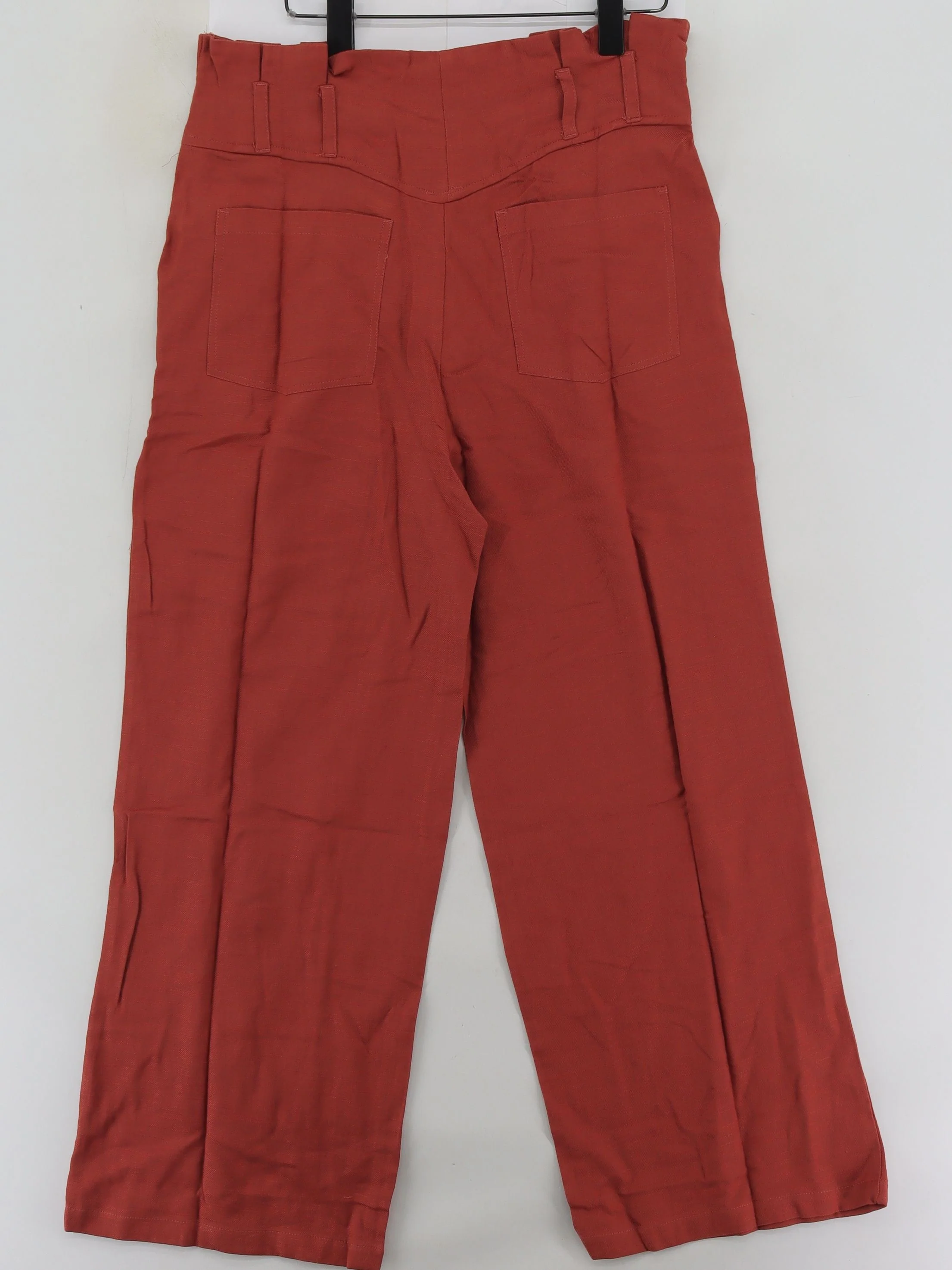 Pimkie Women's Trousers UK 12 Brown 100% Cotton Wide-Leg Chino New with tags - Image 2