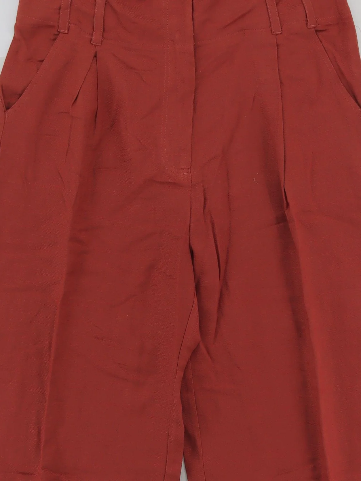 Pimkie Women's Trousers UK 12 Brown 100% Cotton Wide-Leg Chino New with tags - Image 3
