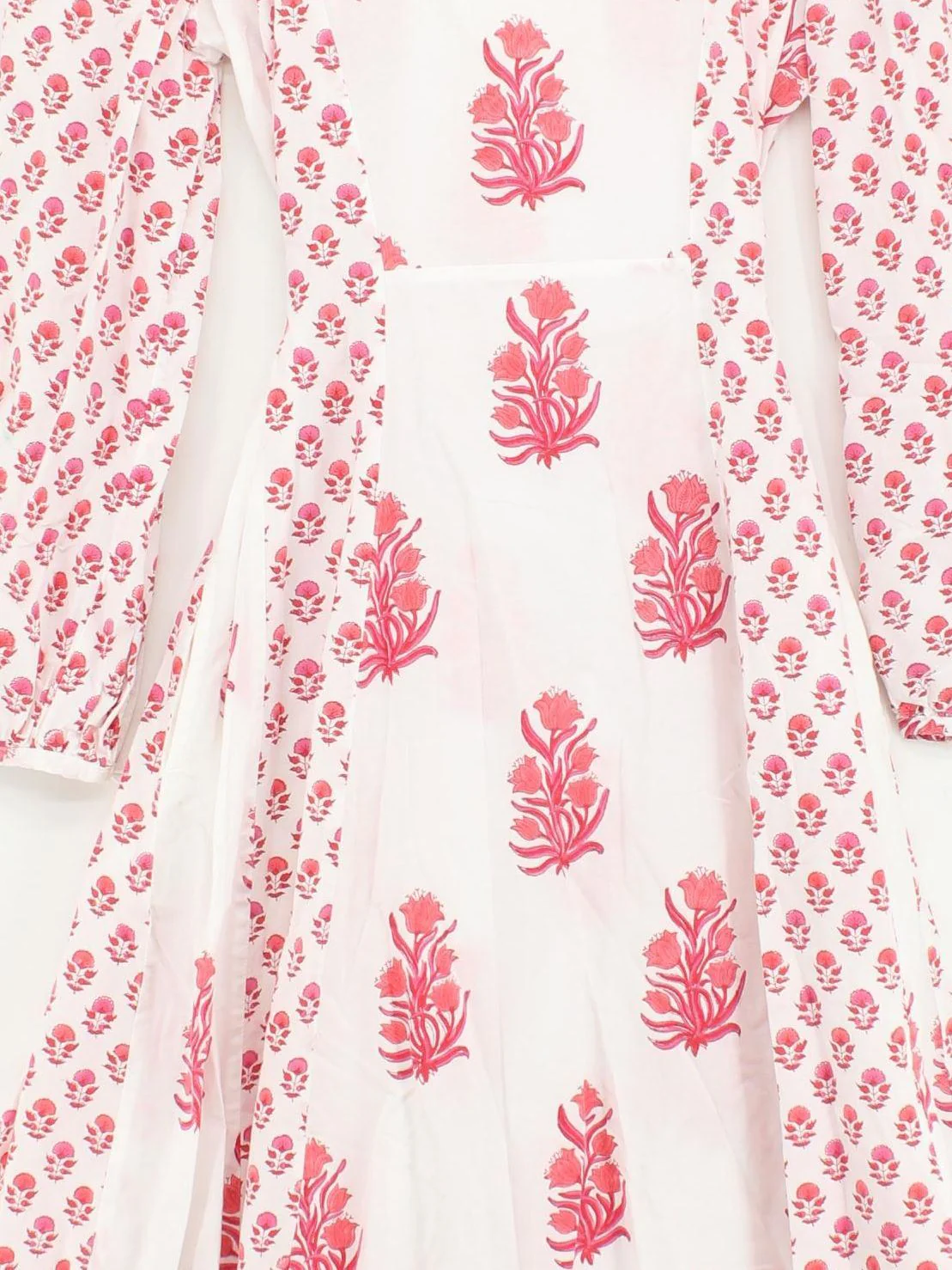 Pink City Prints Maxi Dress M in White - Image 3