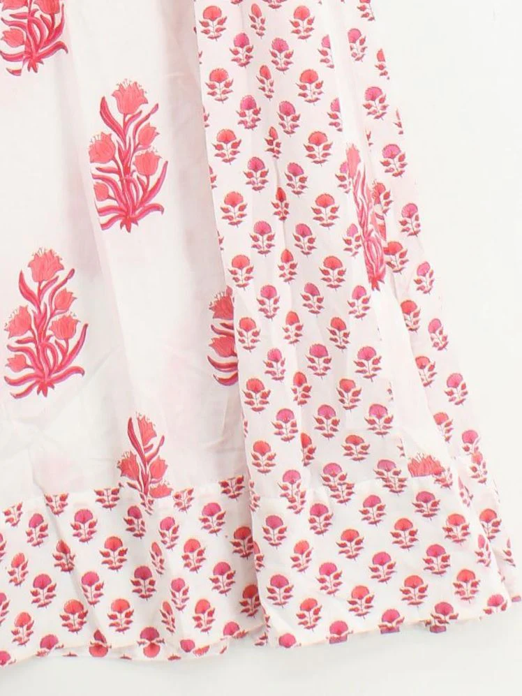 Pink City Prints Maxi Dress M in White - Image 4