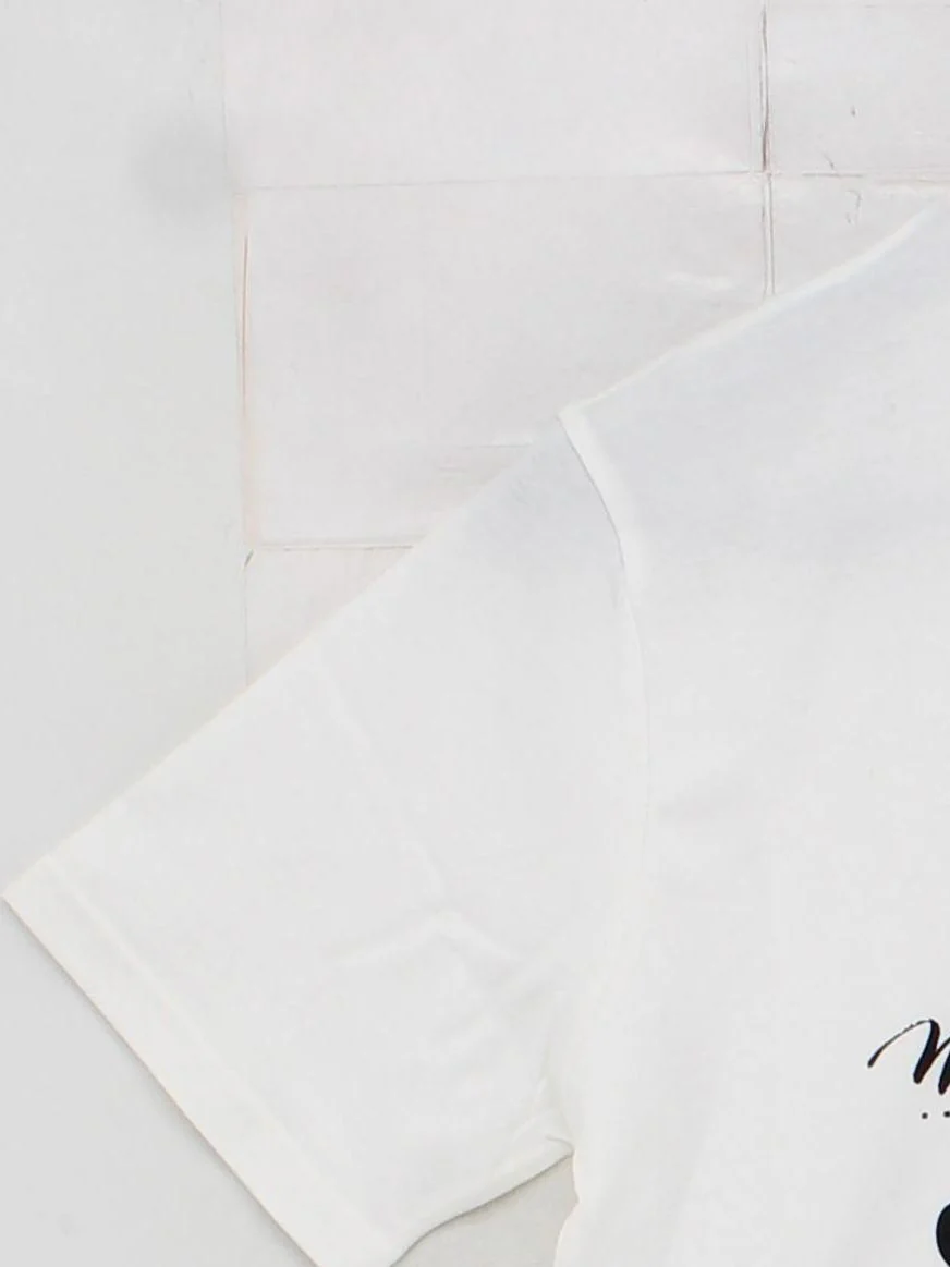 Pinko Men's T-Shirt S White Graphic 100% Cotton Basic - Image 4