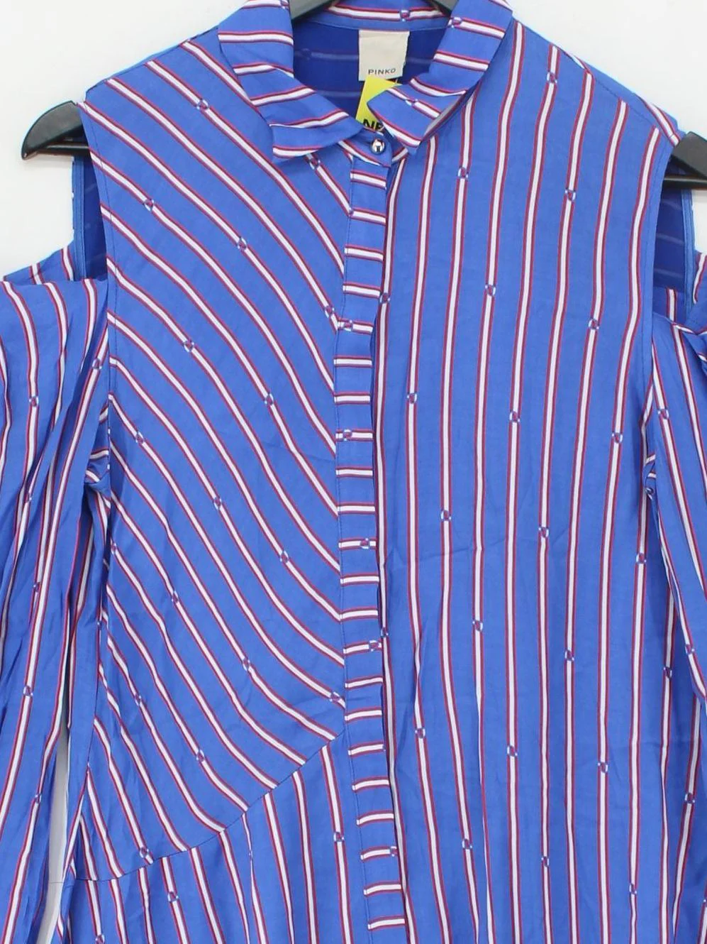 Pinko Shirt Midi Dress in Blue - Image 3