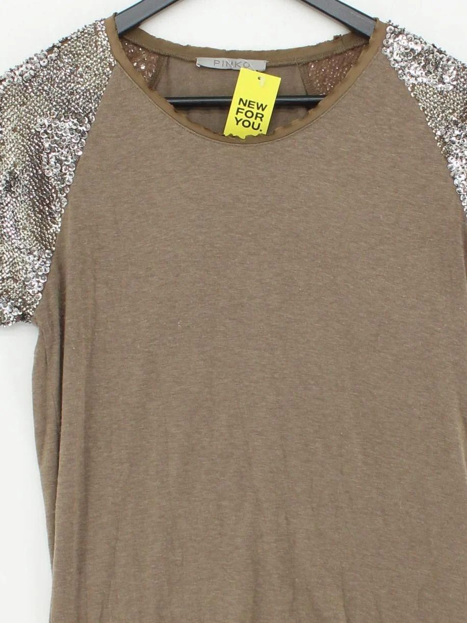 Pinko Women's T-Shirt M Multi Viscose with Polyamide, Wool, Other Basic - Image 3