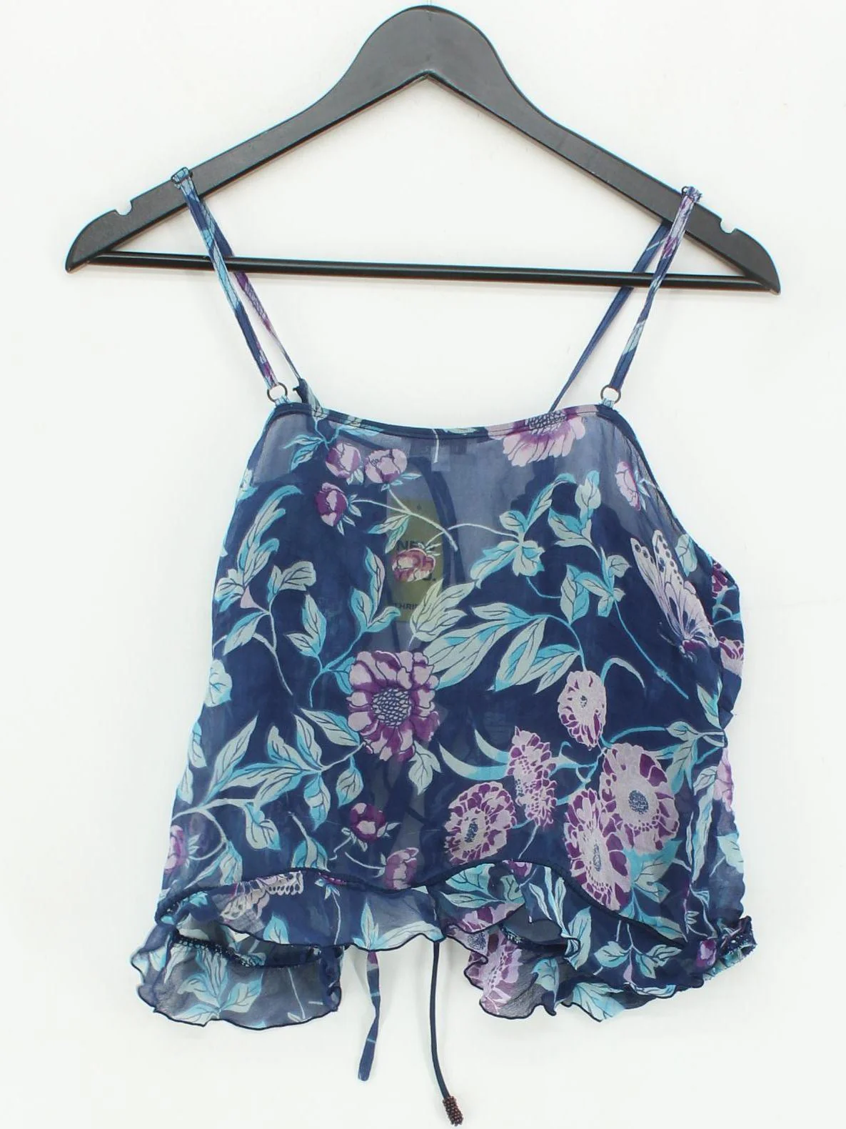 Pinko Women's Top M Multi Floral 100% Silk Sleeveless Square Neck Basic - Image 2