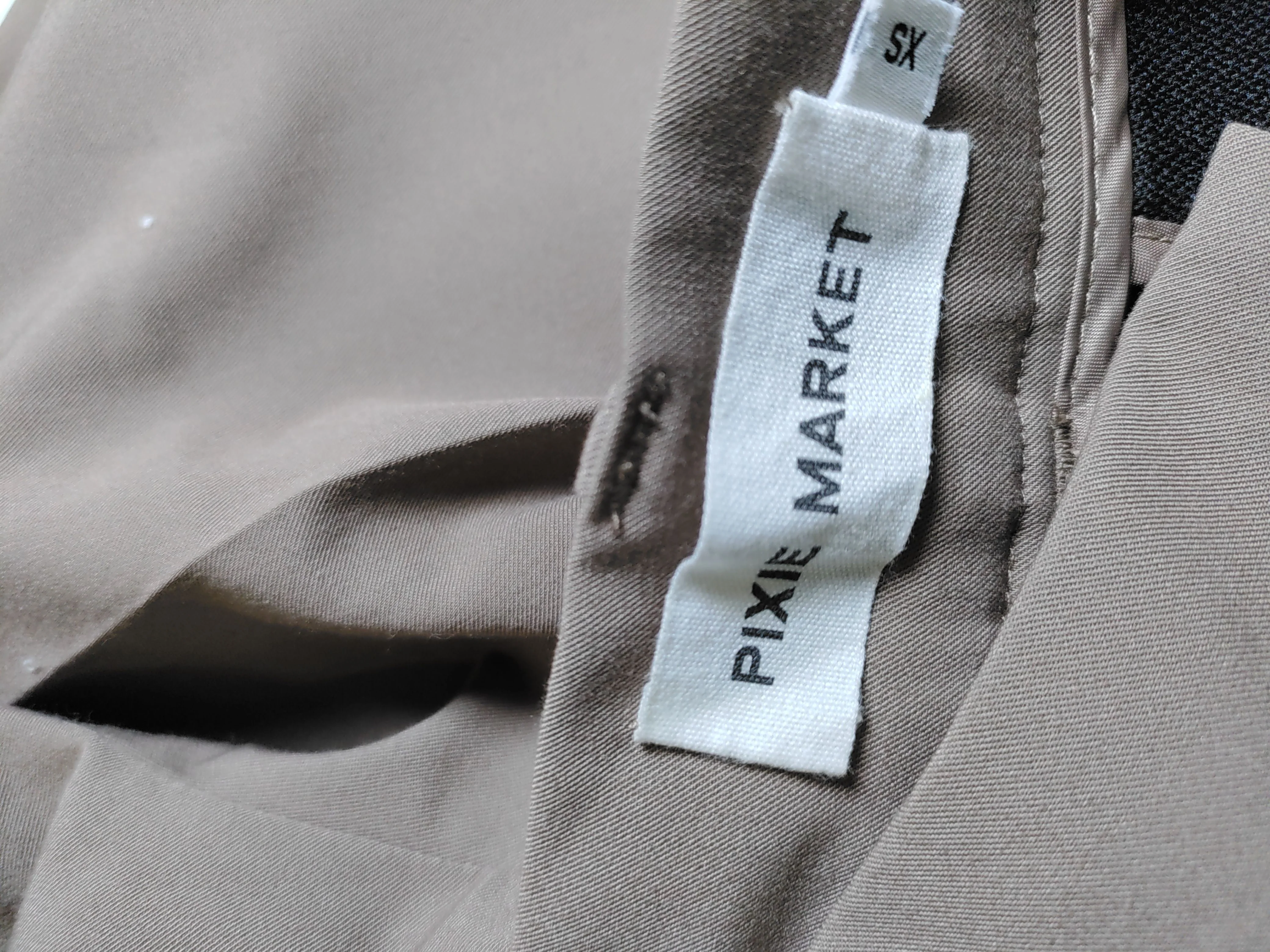Pixie Market Women's Trousers XS Brown Polyester with Rayon, Spandex Chino - Image 5