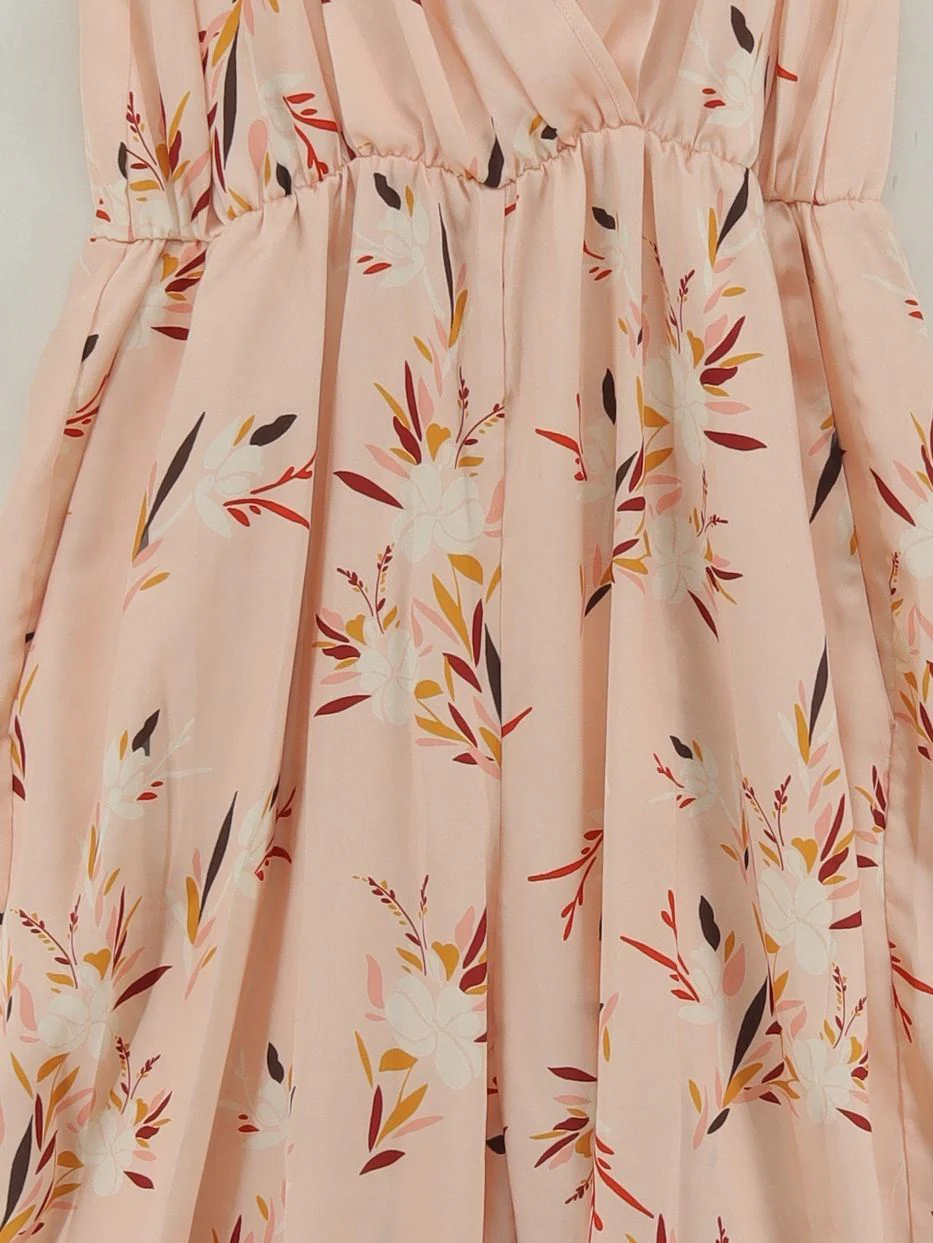 Please Women's Jumpsuit M Pink Floral 100% Other Wide-Leg Jumpsuit - Image 3