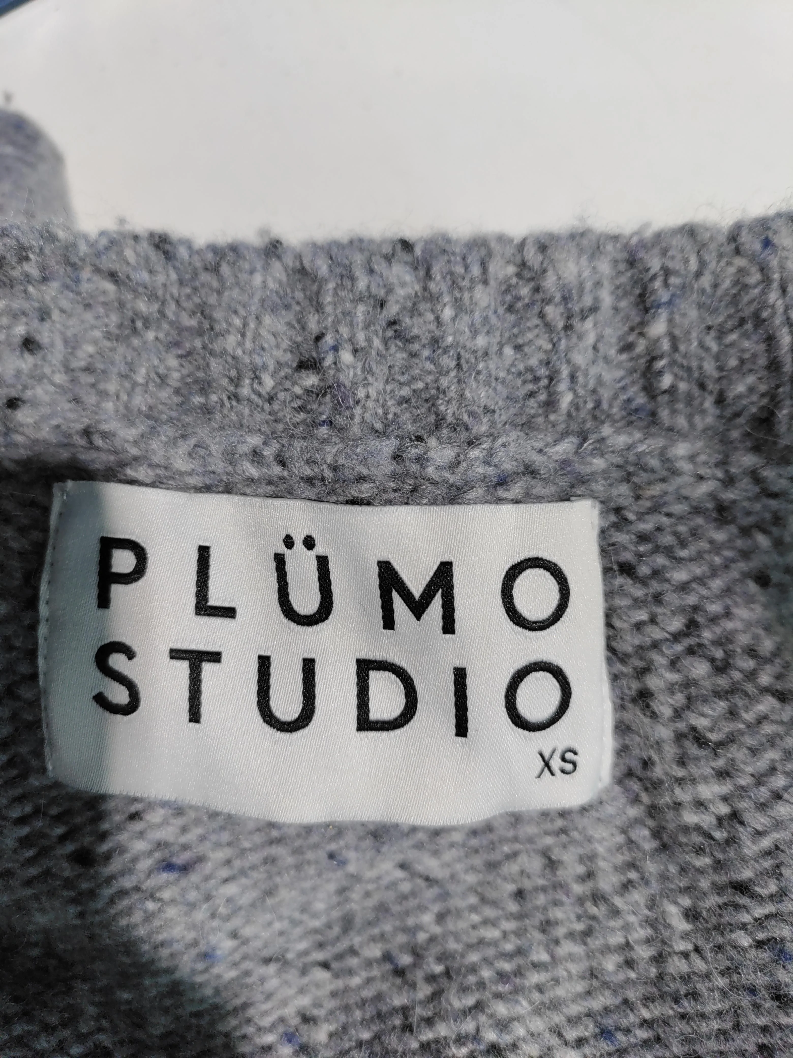 PLUMO STUDIO Women's Cardigan XS Grey Wool with Nylon, Other V-Neck Cardigan - Image 5