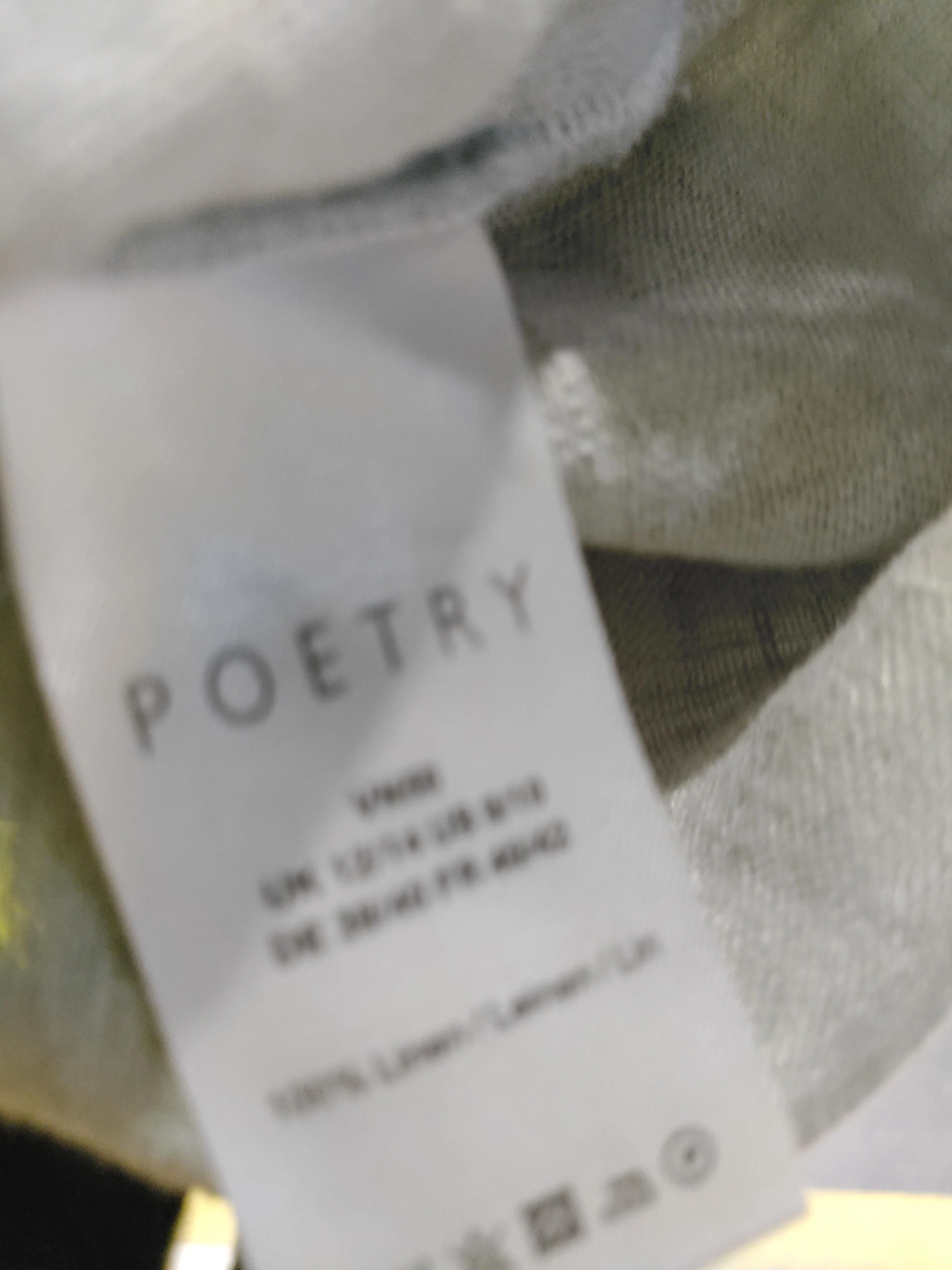 Poetry T-Shirt Mini Dress UK12 in Grey - Image 6