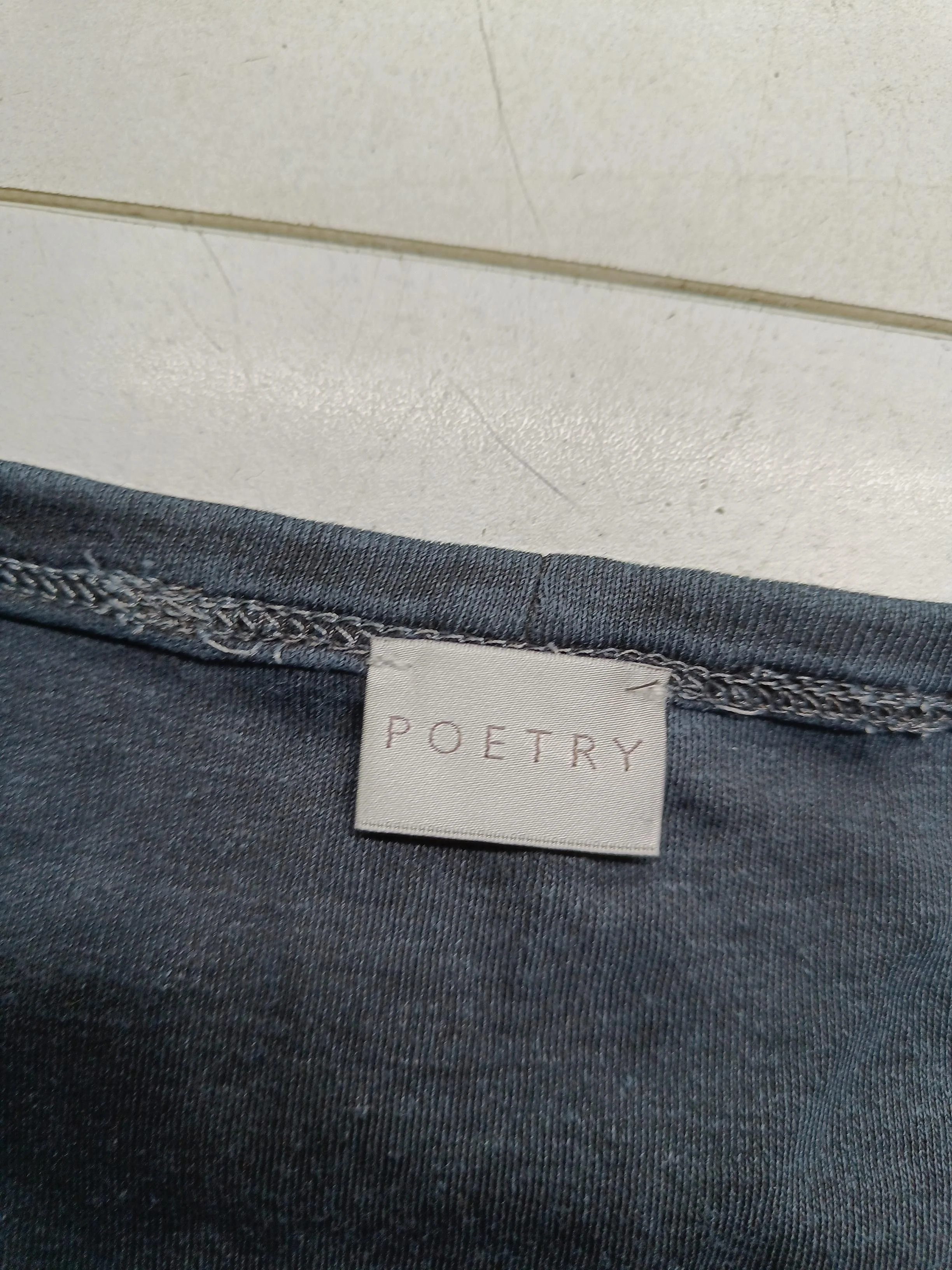 Poetry T-Shirt Mini Dress UK20 in Grey - Image 6
