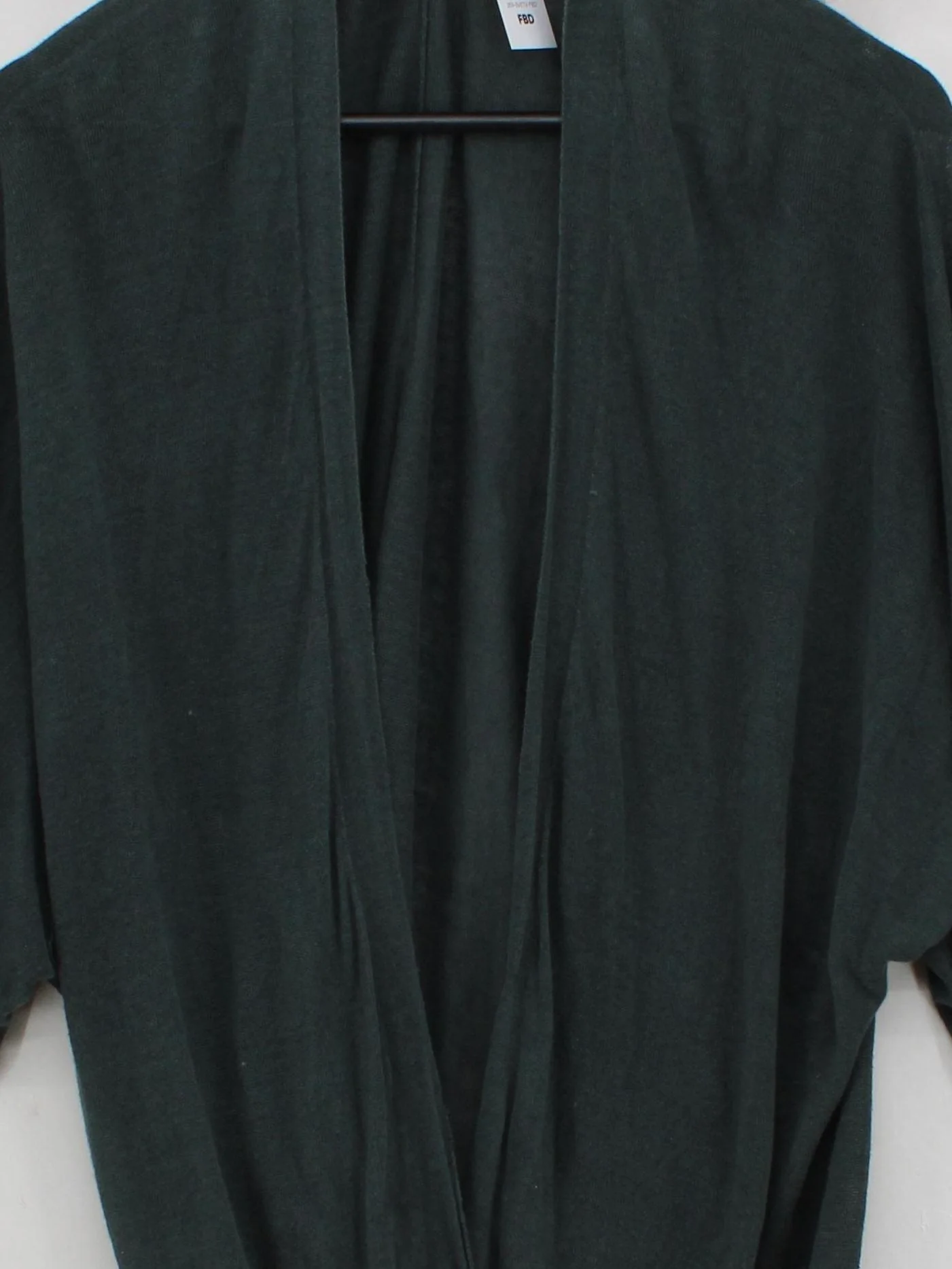 Poetry Women's Cardigan UK 18 Green 100% Linen V-Neck Cardigan - Image 3