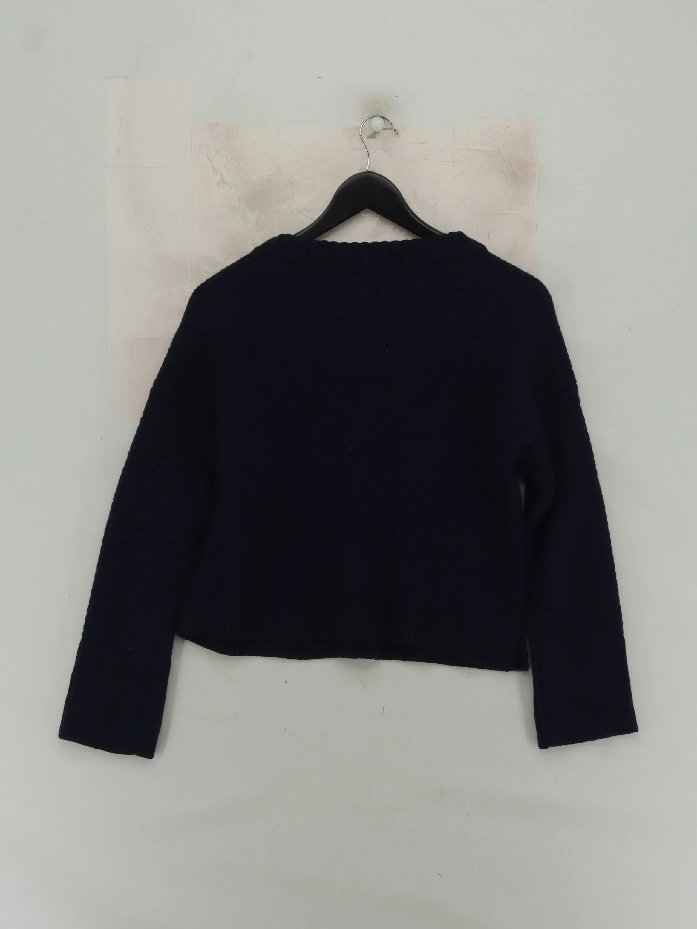 Poetry Women's Jumper UK 12 Blue 100% Wool Crew Neck Pullover - Image 2