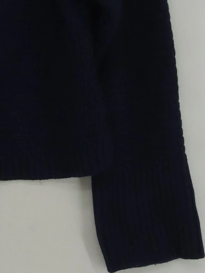 Poetry Women's Jumper UK 12 Blue 100% Wool Crew Neck Pullover - Image 4