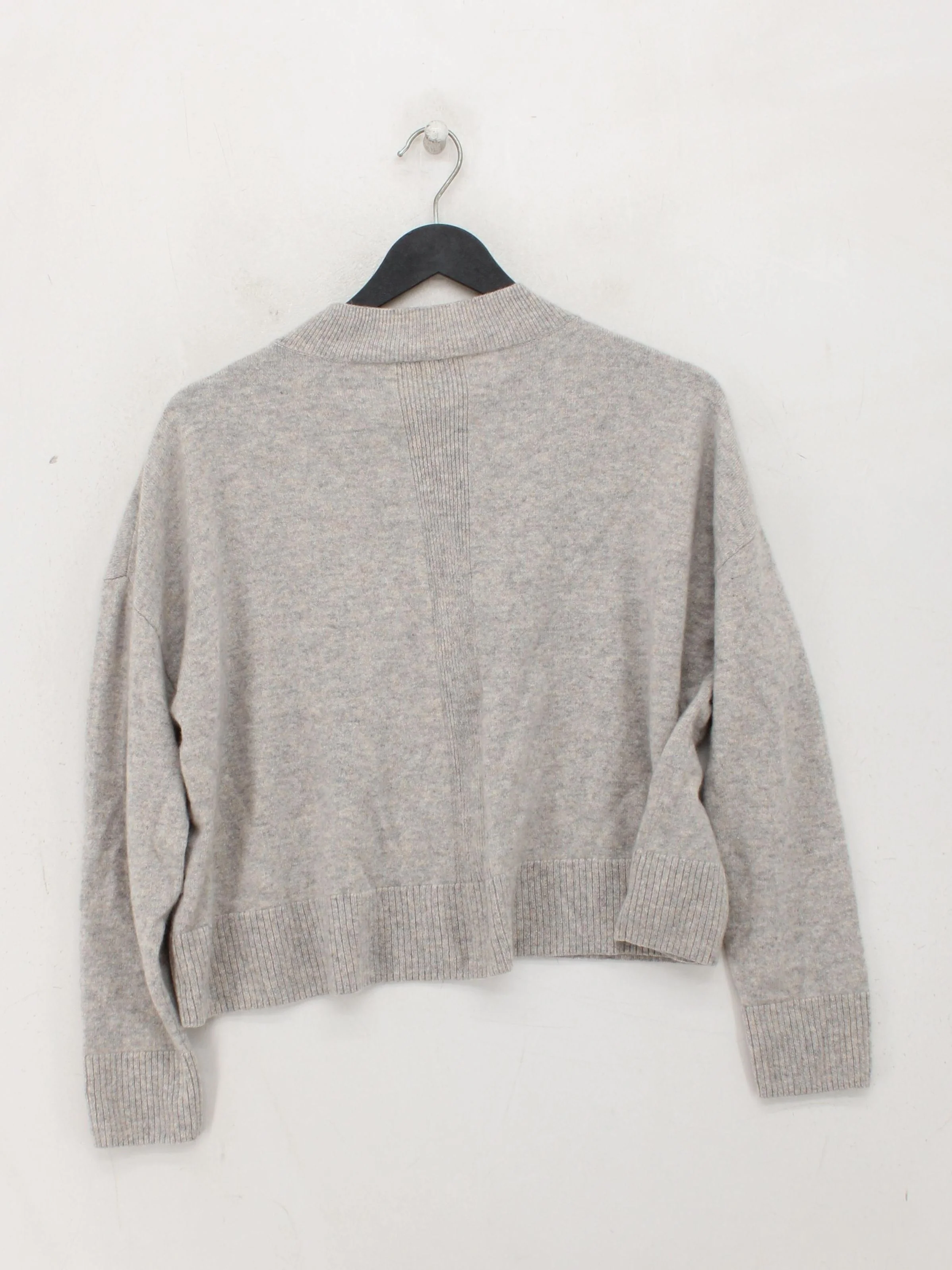 Poetry Women's Jumper UK 12 Grey 100% Cashmere Crew Neck Pullover - Image 2