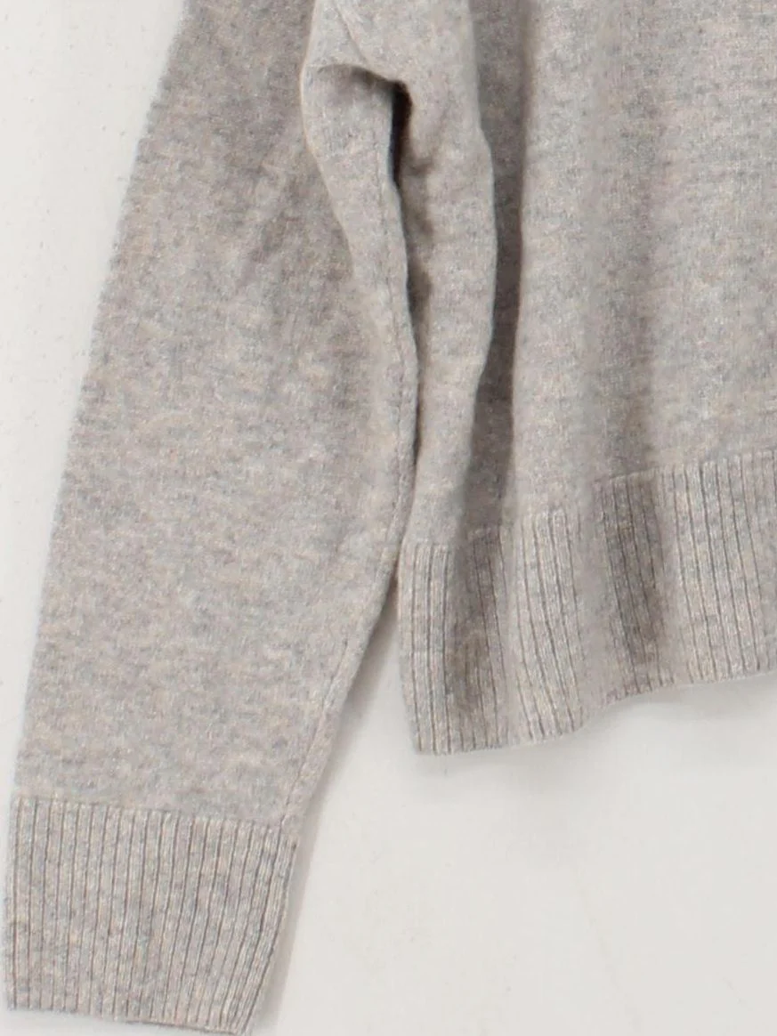 Poetry Women's Jumper UK 12 Grey 100% Cashmere Crew Neck Pullover - Image 4