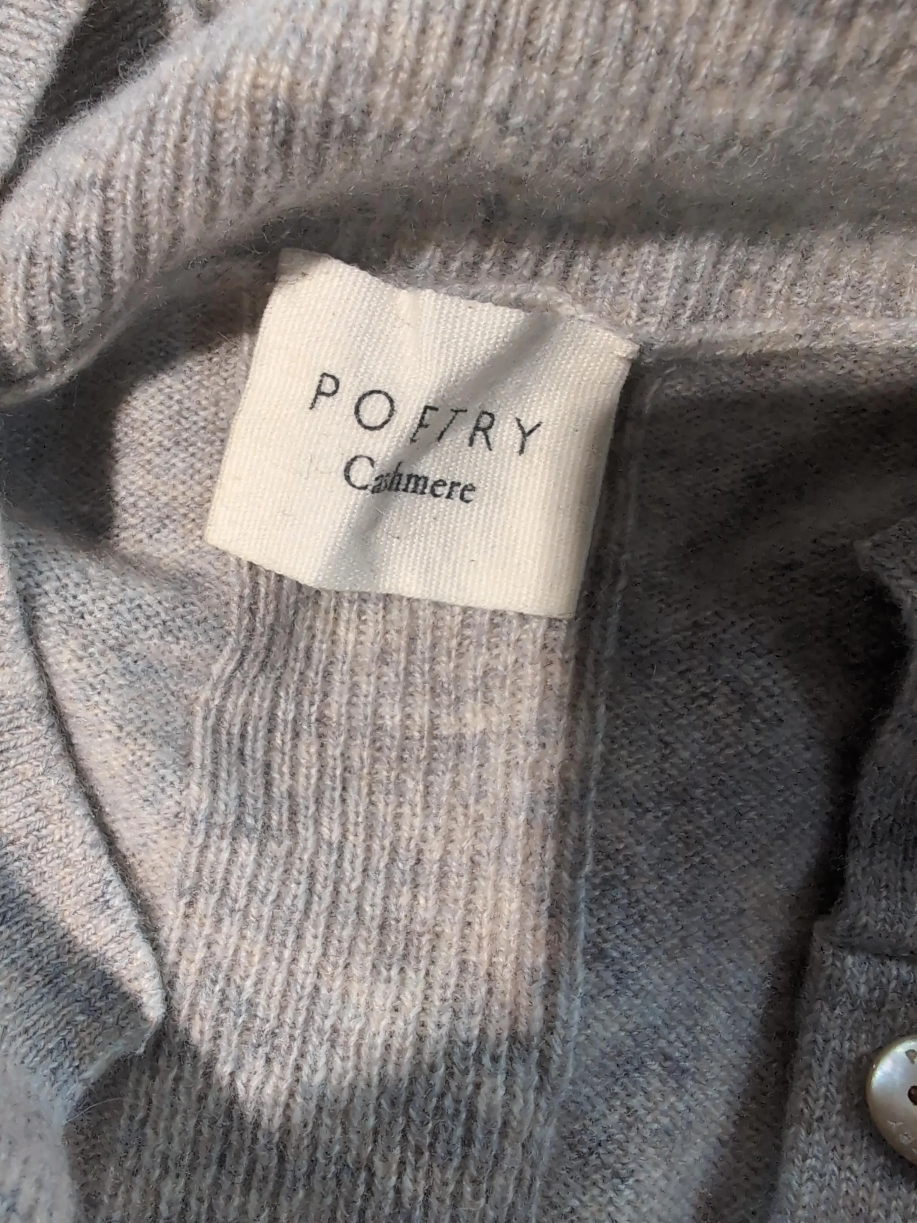 Poetry Women's Jumper UK 12 Grey 100% Cashmere Crew Neck Pullover - Image 5