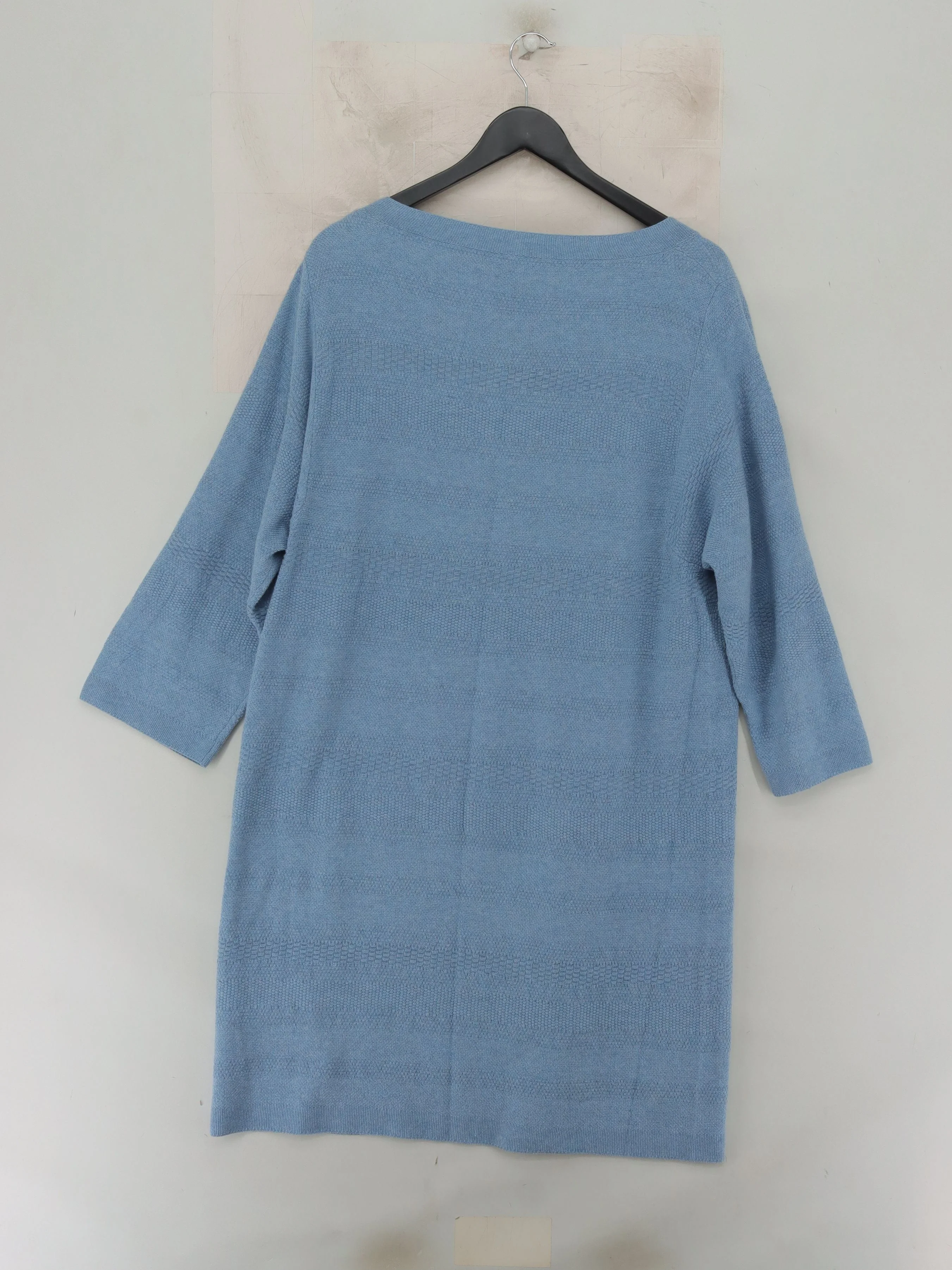 Poetry Women's Jumper UK 16 Blue 100% Cotton Round Neck Pullover - Image 2