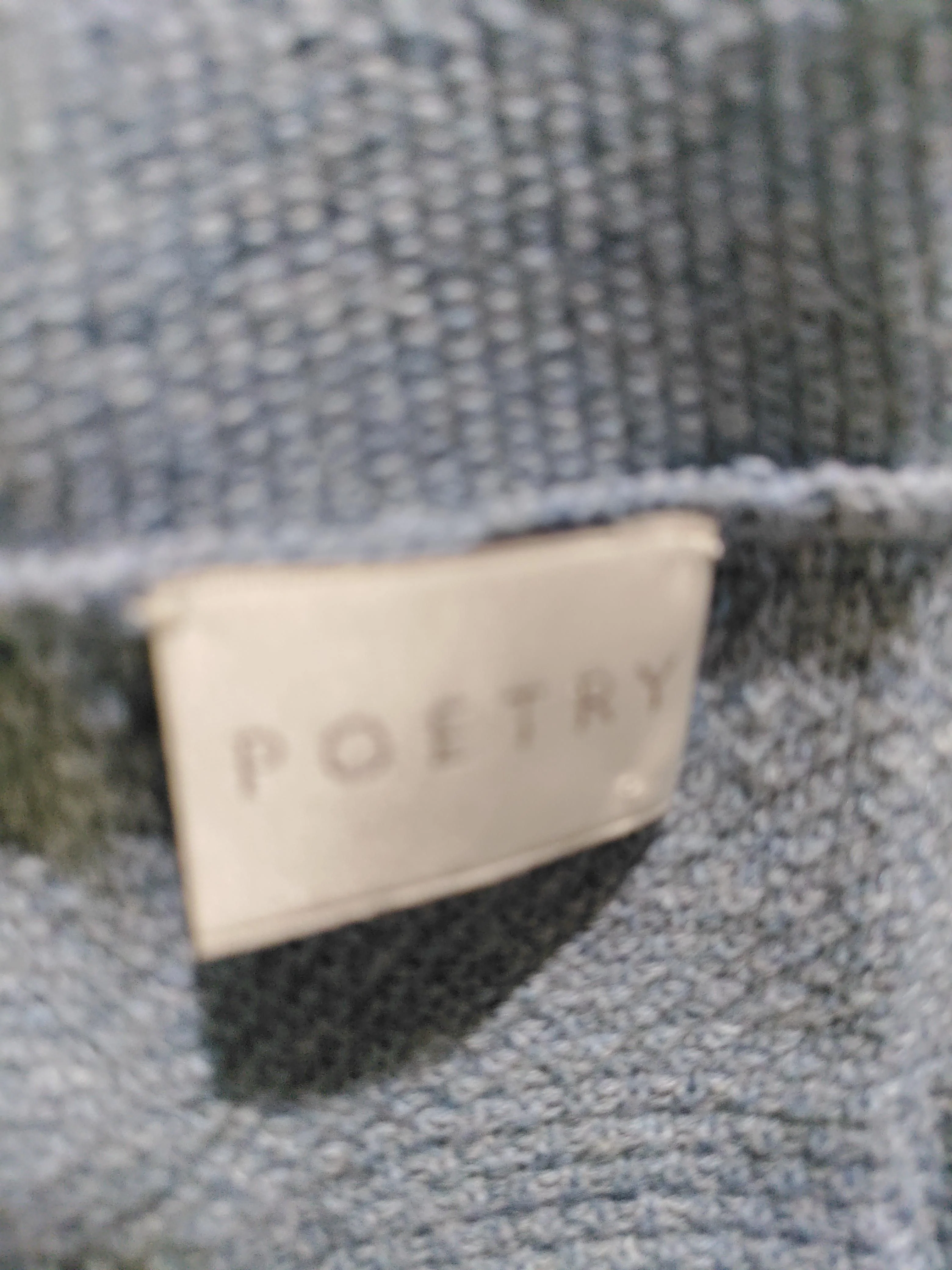 Poetry Women's Jumper UK 16 Blue 100% Cotton Round Neck Pullover - Image 5