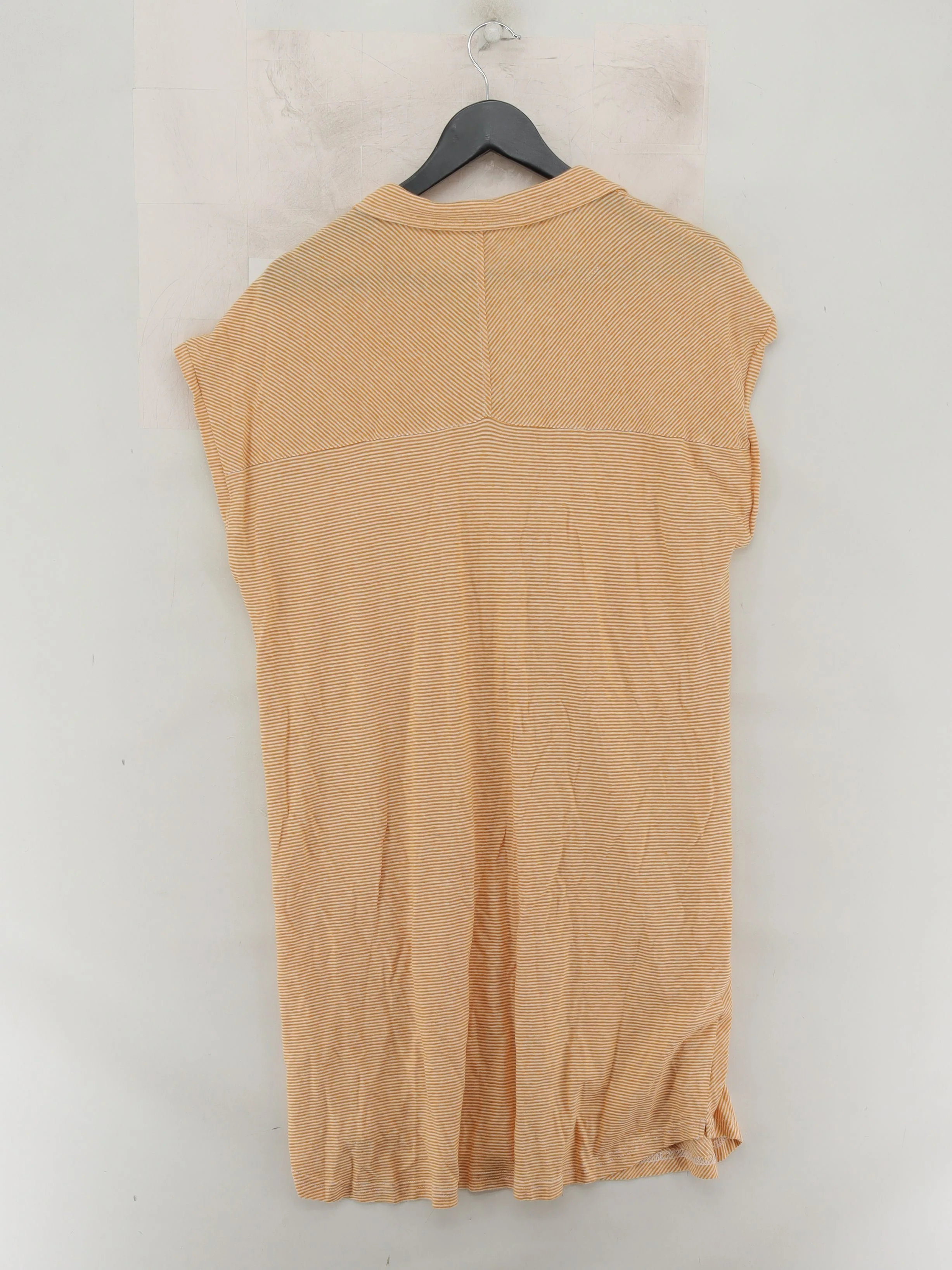 Poetry Women's Shirt UK 14 Orange Linen with Cotton Basic - Image 2