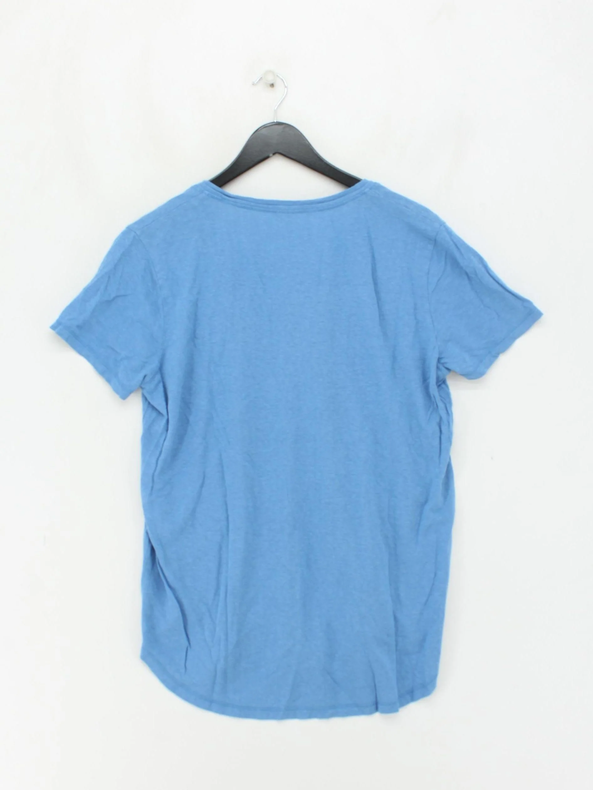 Poetry Women's T-Shirt UK 16 Blue Cotton with Other Short Sleeve V-Neck Basic - Image 2