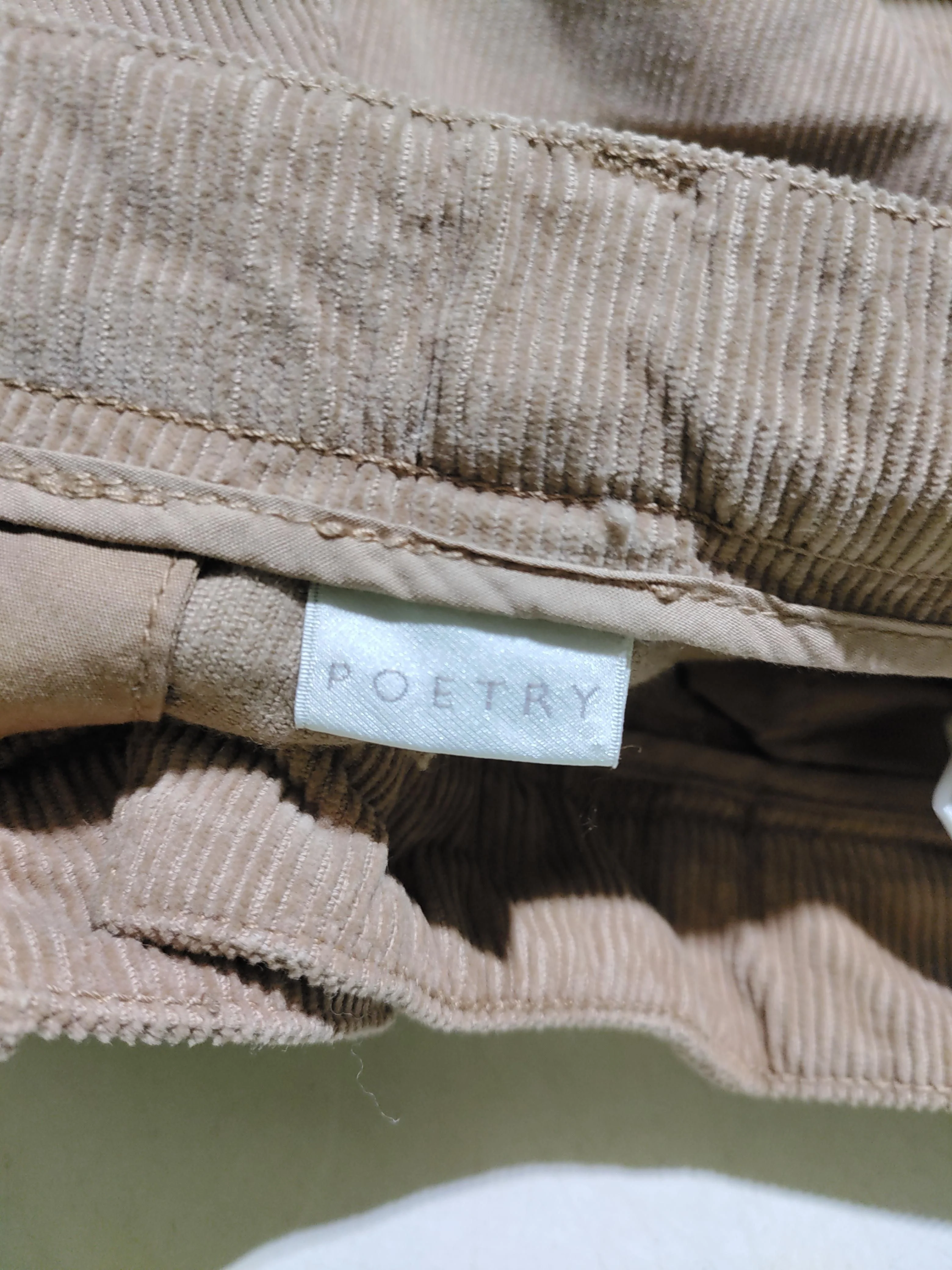 Poetry Women's Trousers M Tan 100% Cotton Straight Chino - Image 5
