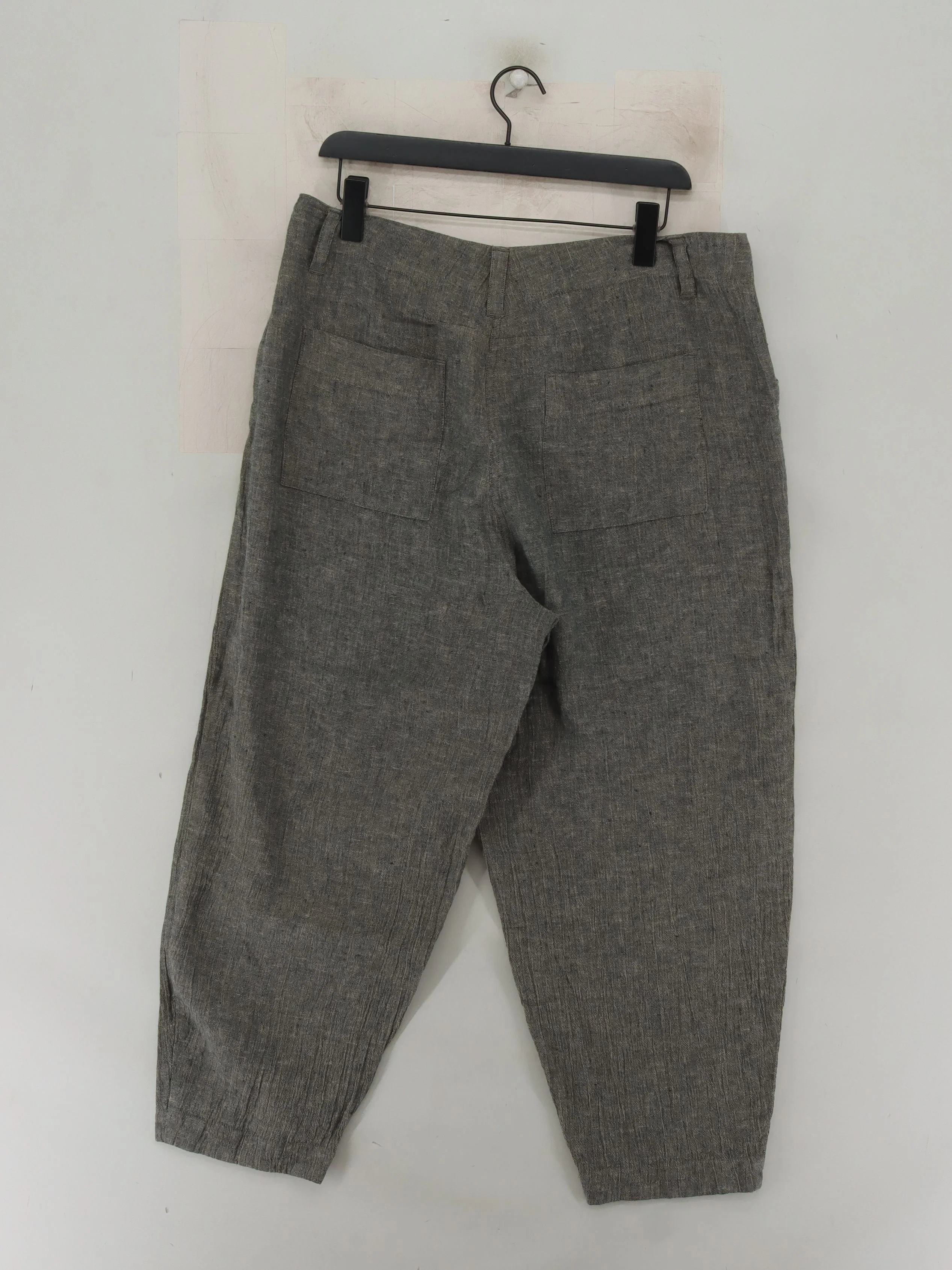 Poetry Women's Trousers UK 16 Grey 100% Other Wide-Leg Cropped - Image 2