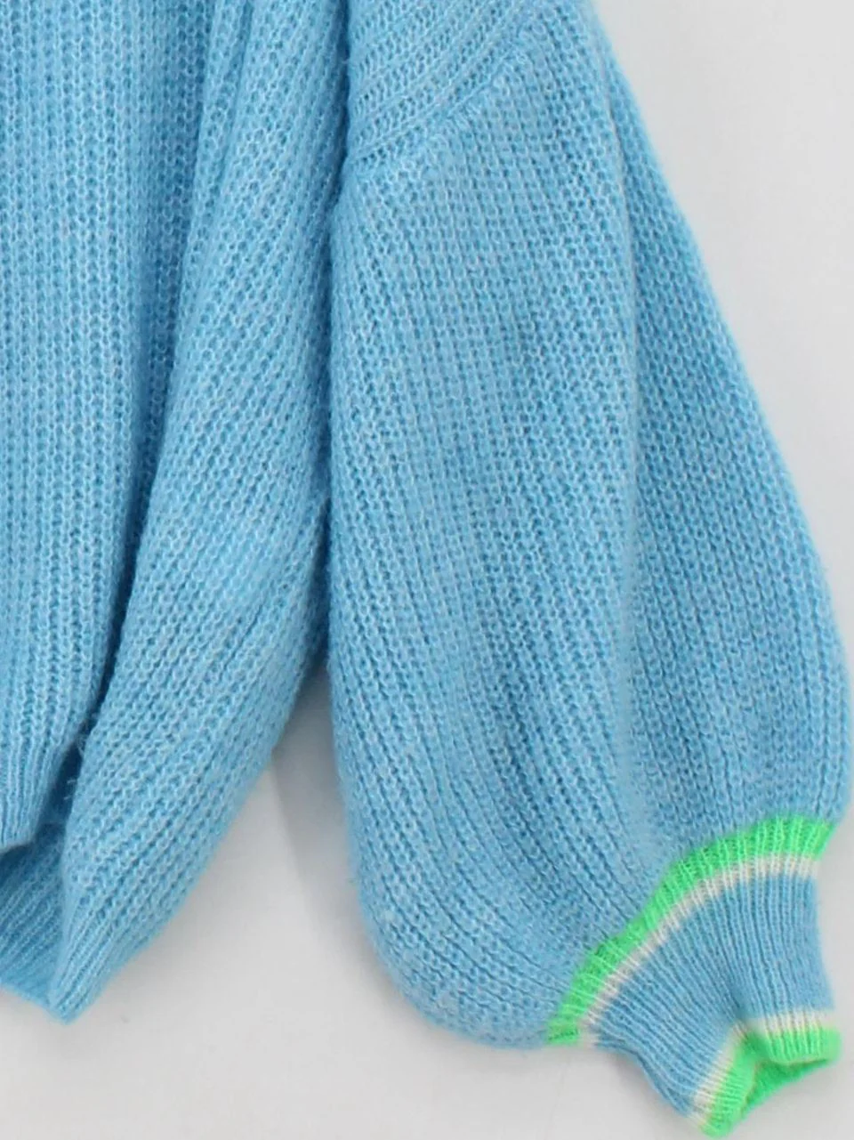Pois Women's Jumper M Blue Acrylic with Polyamide, Viscose, Wool V-Neck Pullover - Image 4