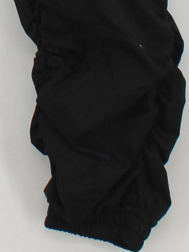 Pois Women's Trousers S Black Cotton with Elastane Tapered Sweatpants - Image 4