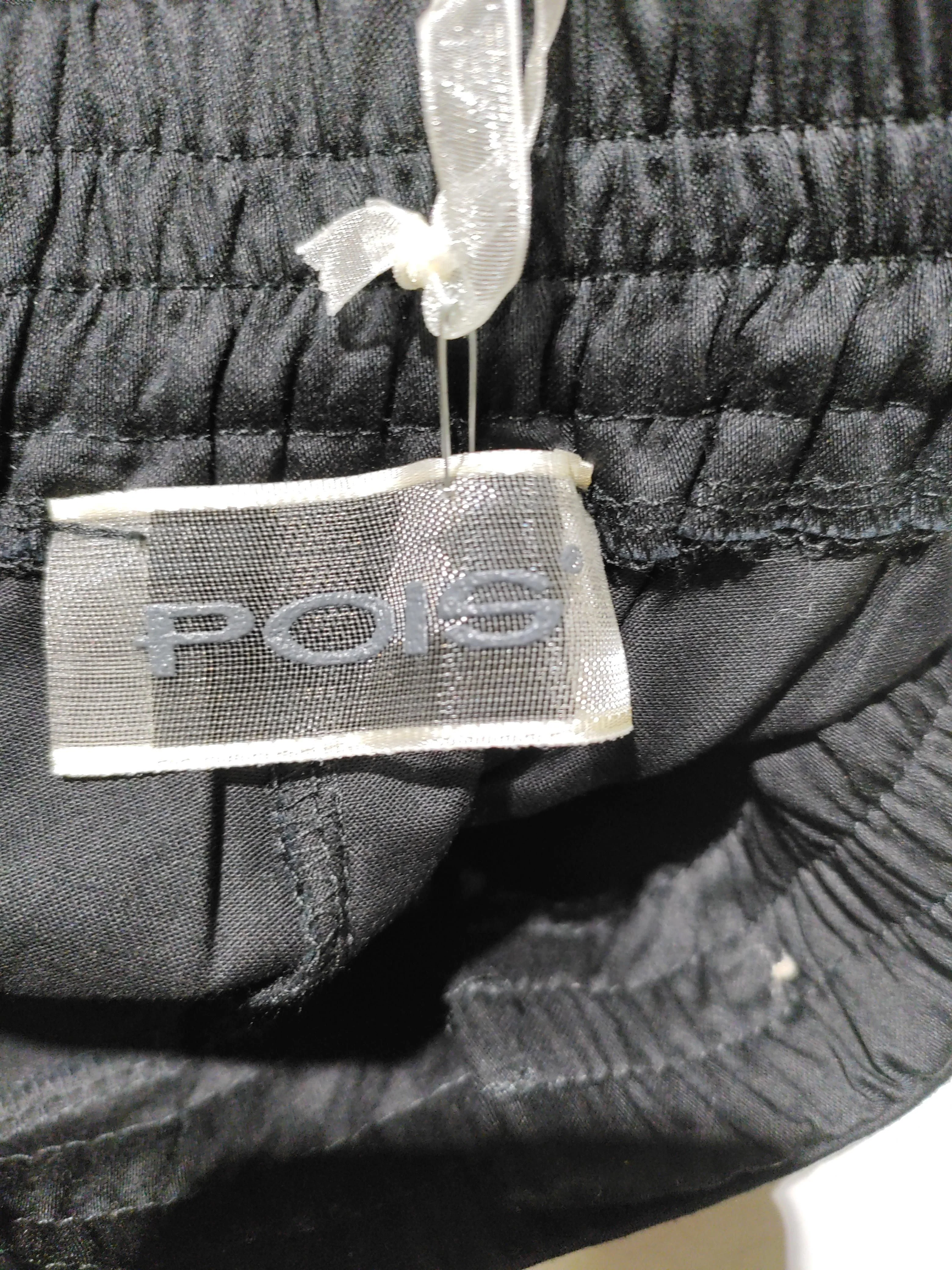 Pois Women's Trousers S Black Cotton with Elastane Tapered Sweatpants - Image 5