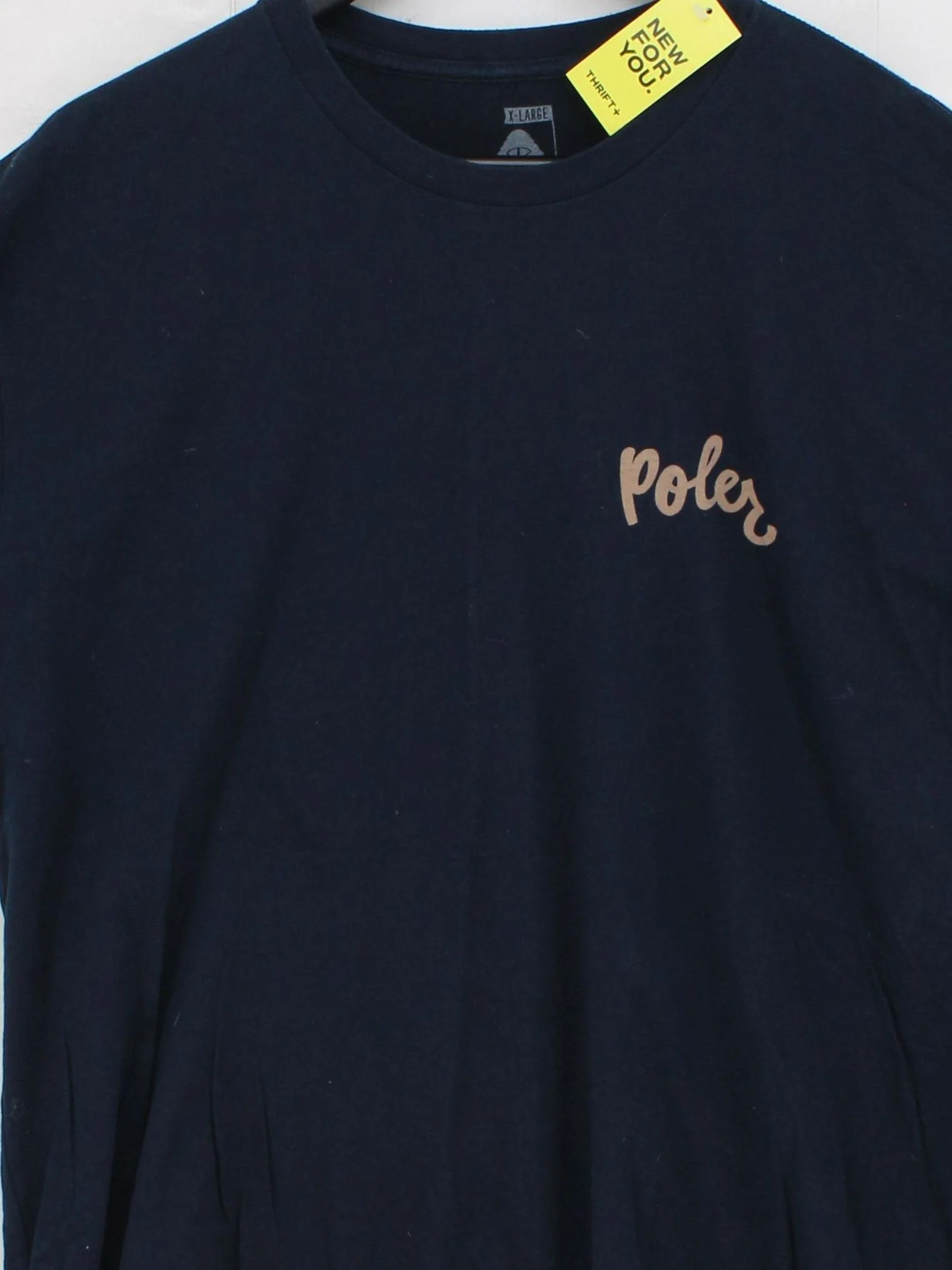 POLER Men's T-Shirt XL Blue Graphic 100% Cotton Basic - Image 3