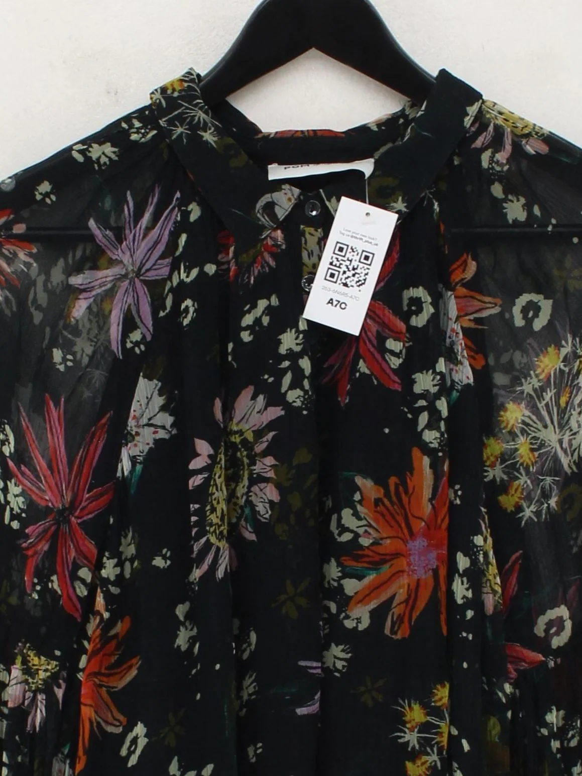 POM Amsterdam Women's Blouse L Black 100% Viscose Basic - Image 3