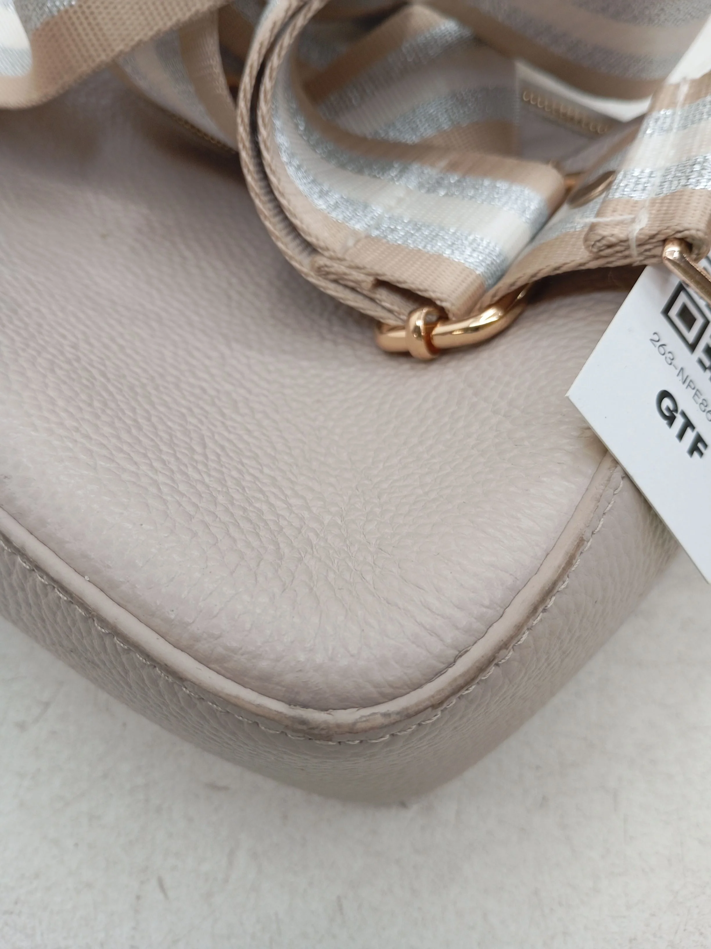 Pom Pom London Women's Bag Cream 100% Leather Crossbody - Image 5