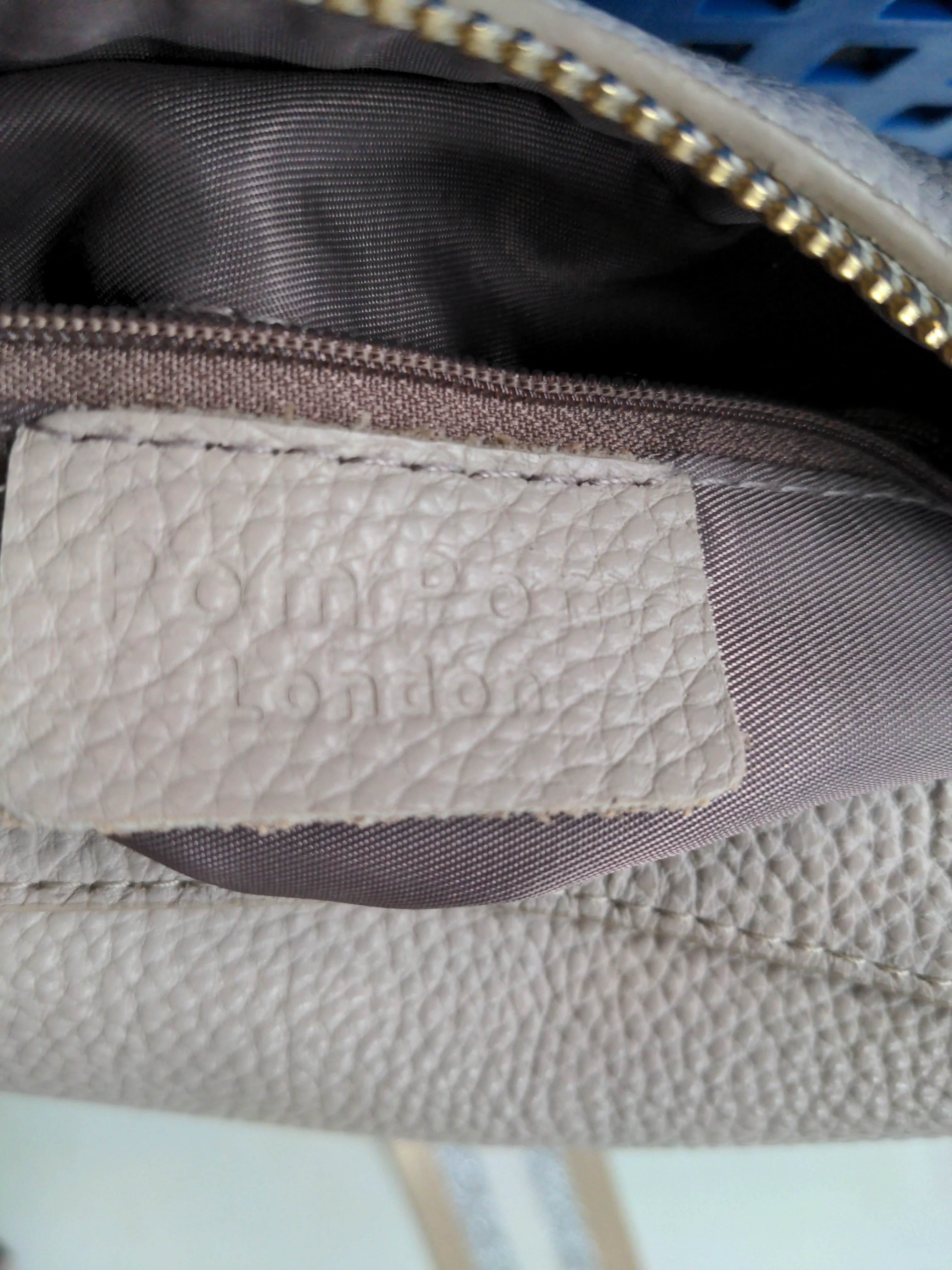 Pom Pom London Women's Bag Cream 100% Leather Crossbody - Image 6