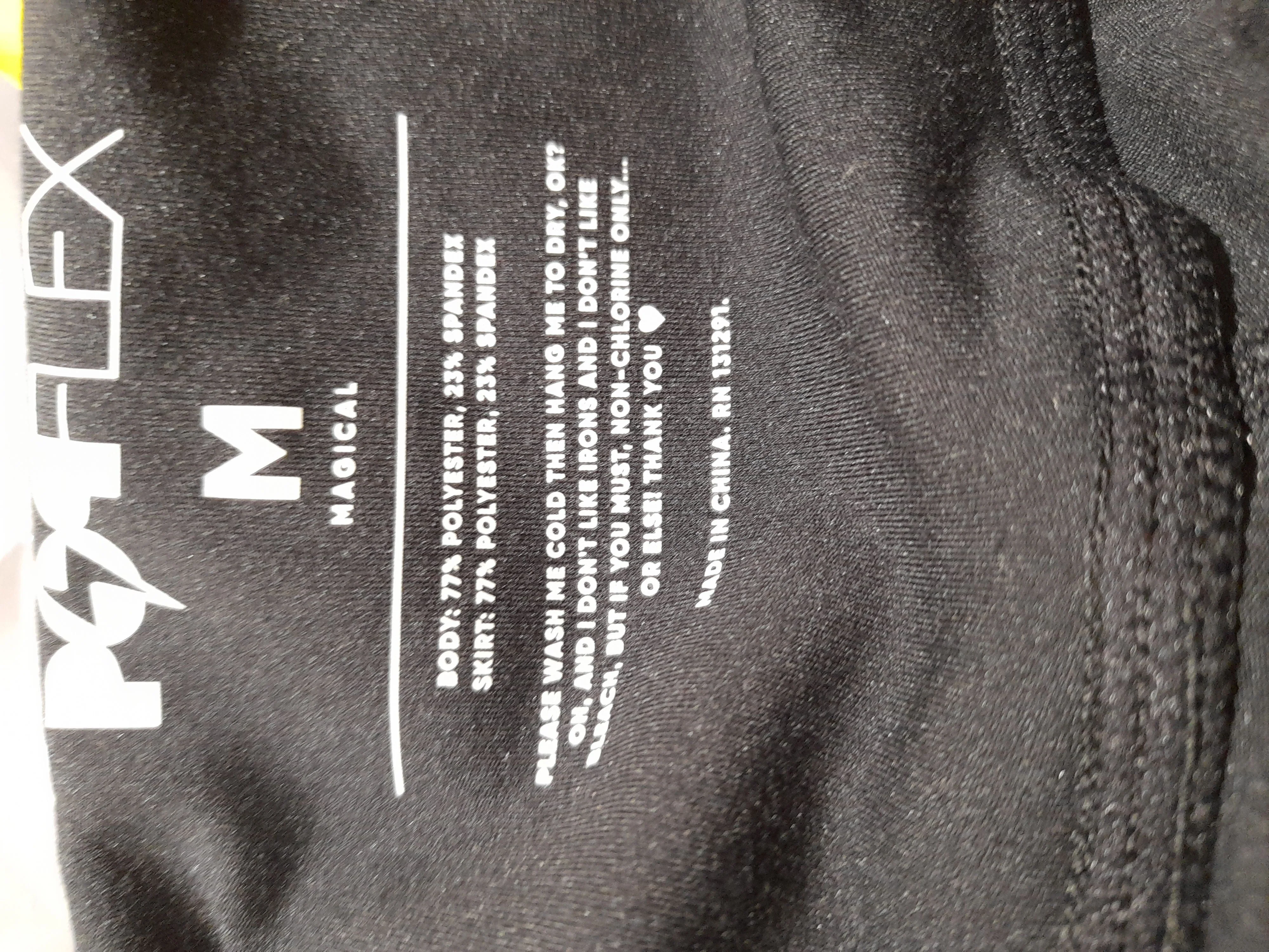 POPFLEX Women's Mini Skirt M Black Polyester with Spandex Short Mini - Image 6